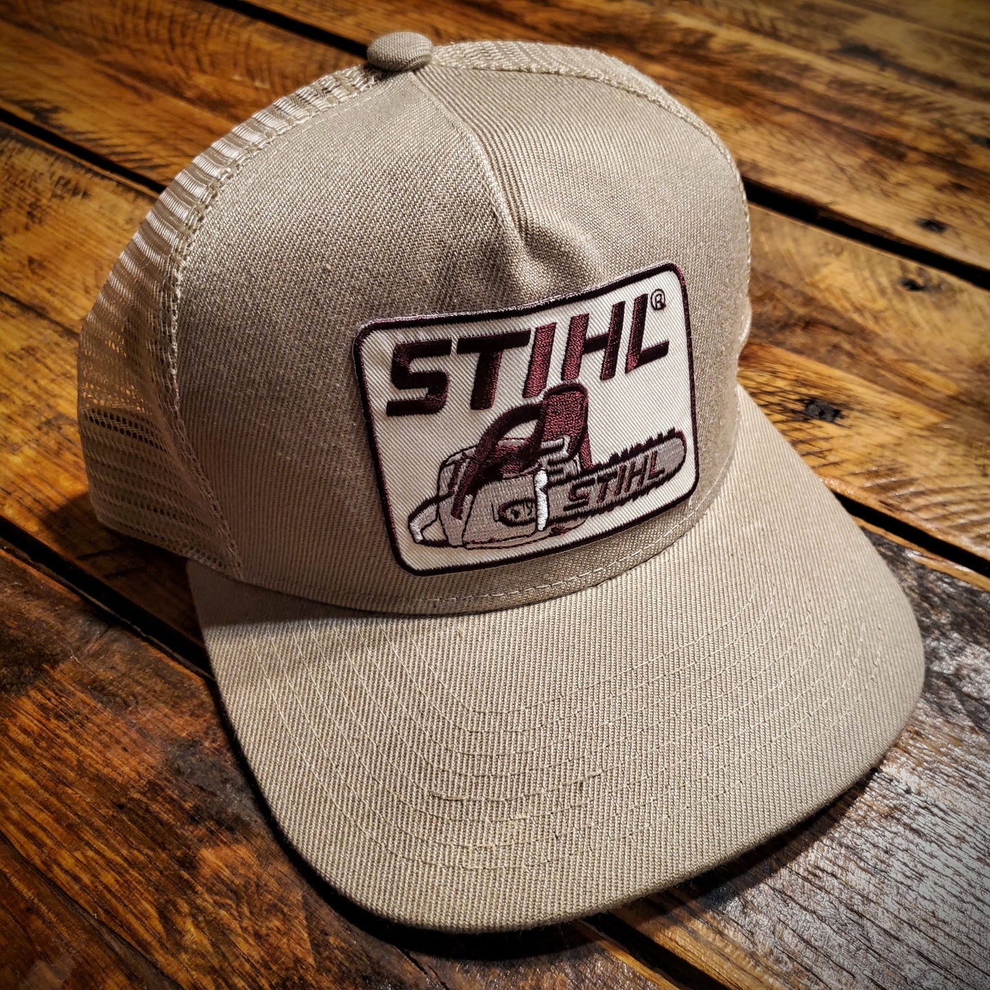 Vintage Stihl Chainsaw Retro Western Trucker Hat - Infant, Youth, & Adult Sizes