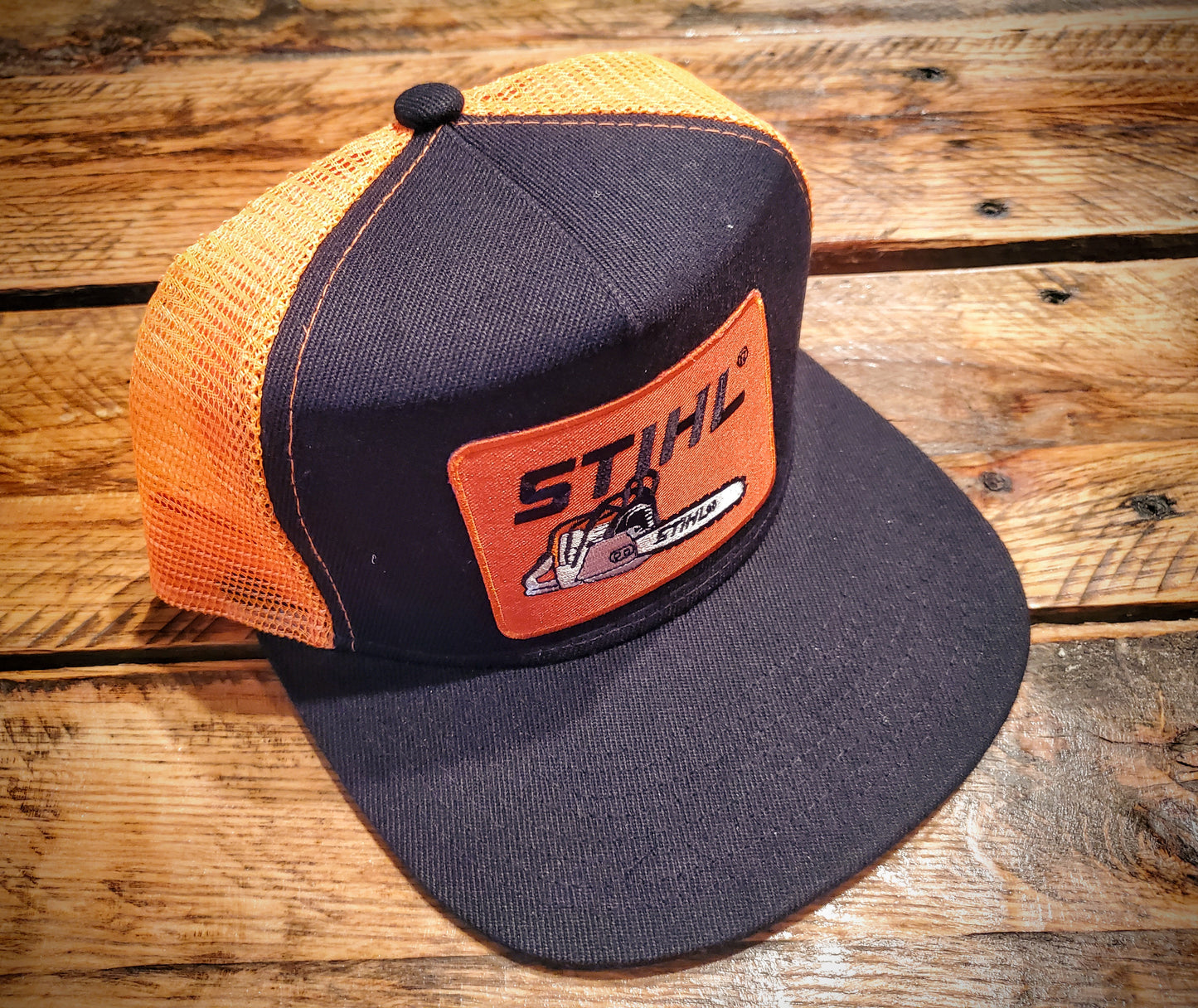 Vintage Stihl Chainsaw Retro Western Trucker Hat - Infant, Youth, & Adult Sizes