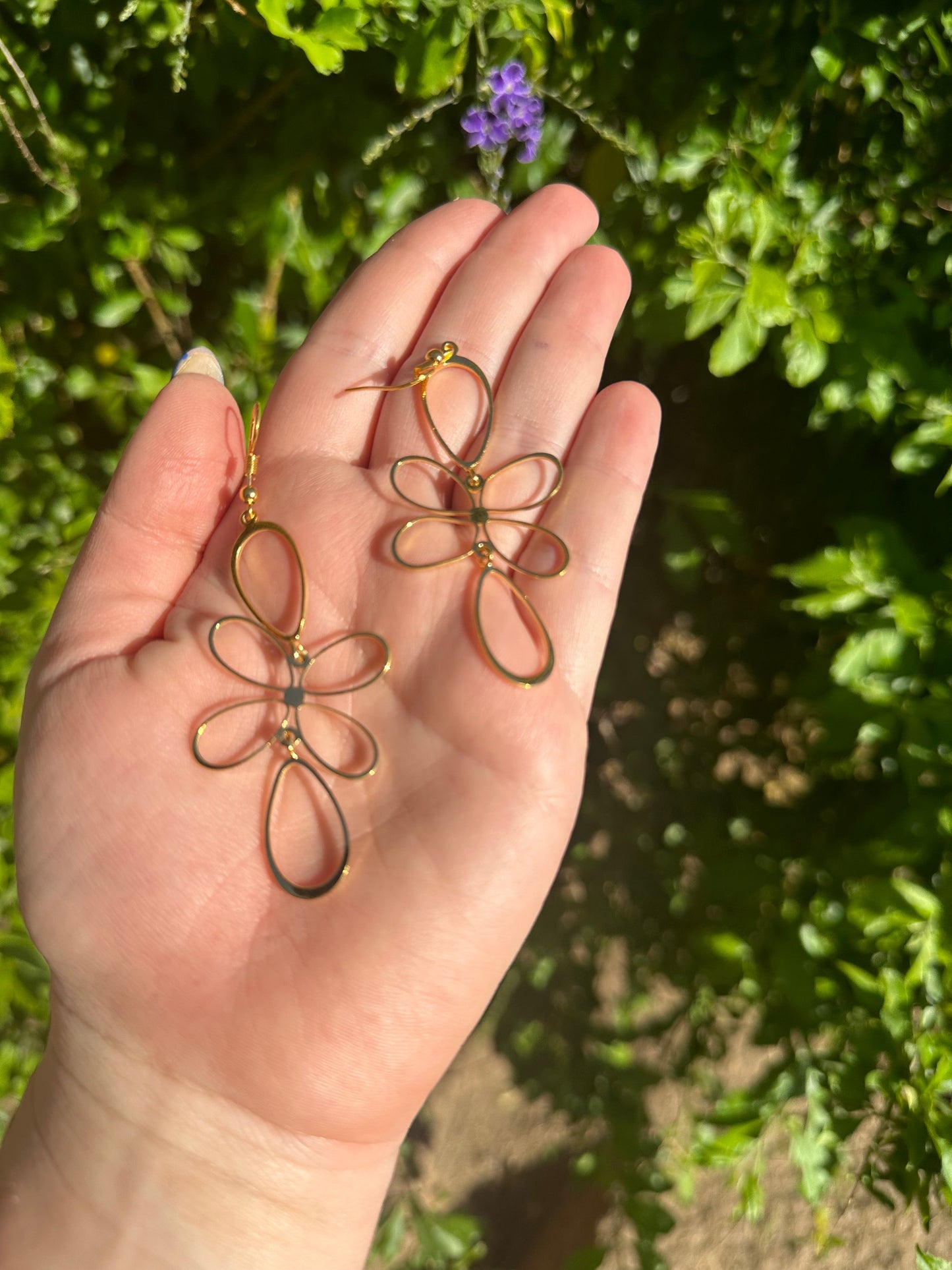 “The Golden Collection” Butterfly Handmade 14k Gold Plated Earrings