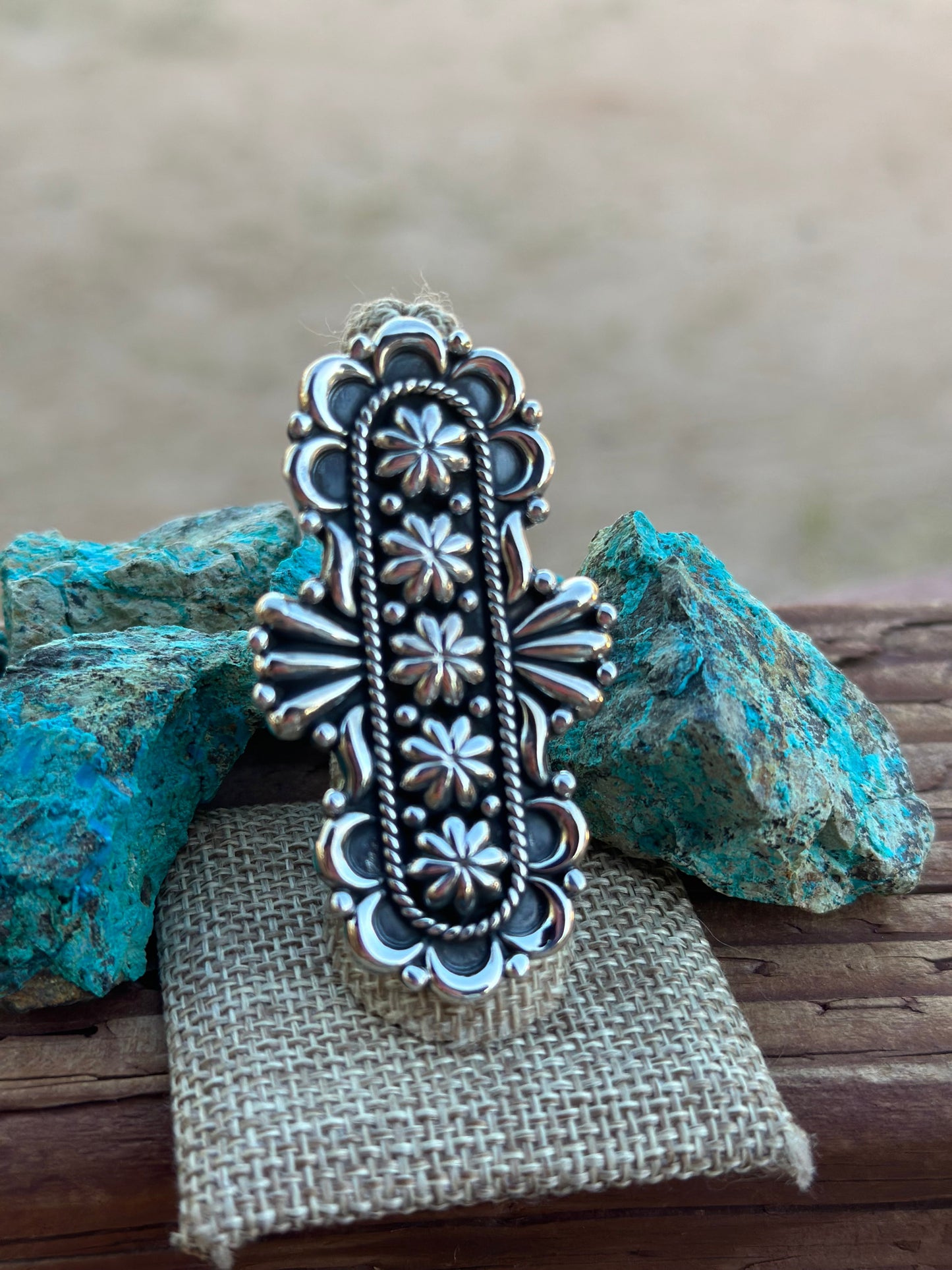 El Camino Handmade Sterling Silver Adjustable Ring