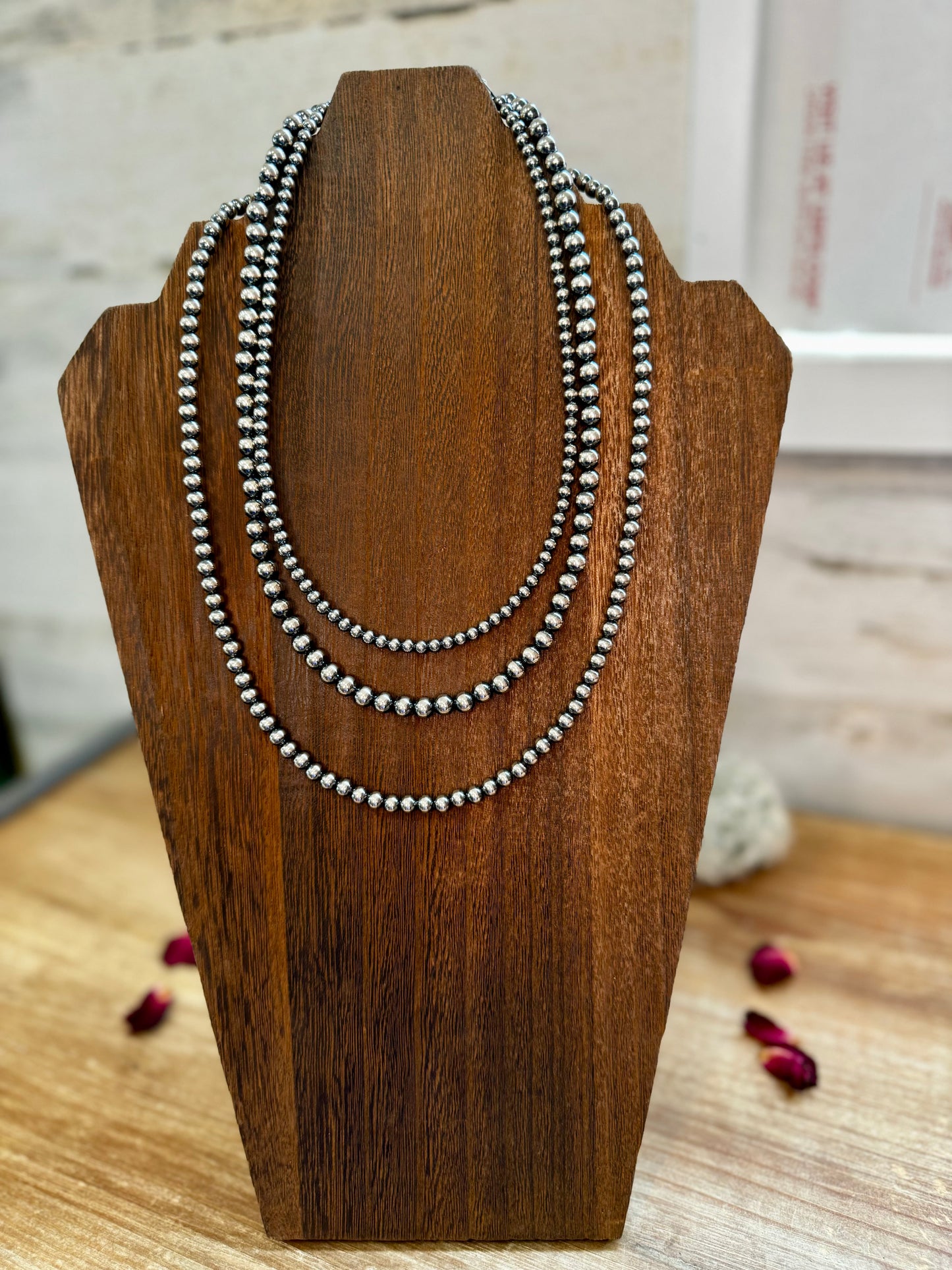 NEW! Build your own Sterling Silver Pearls Necklace 4-5-6-8-10 mm