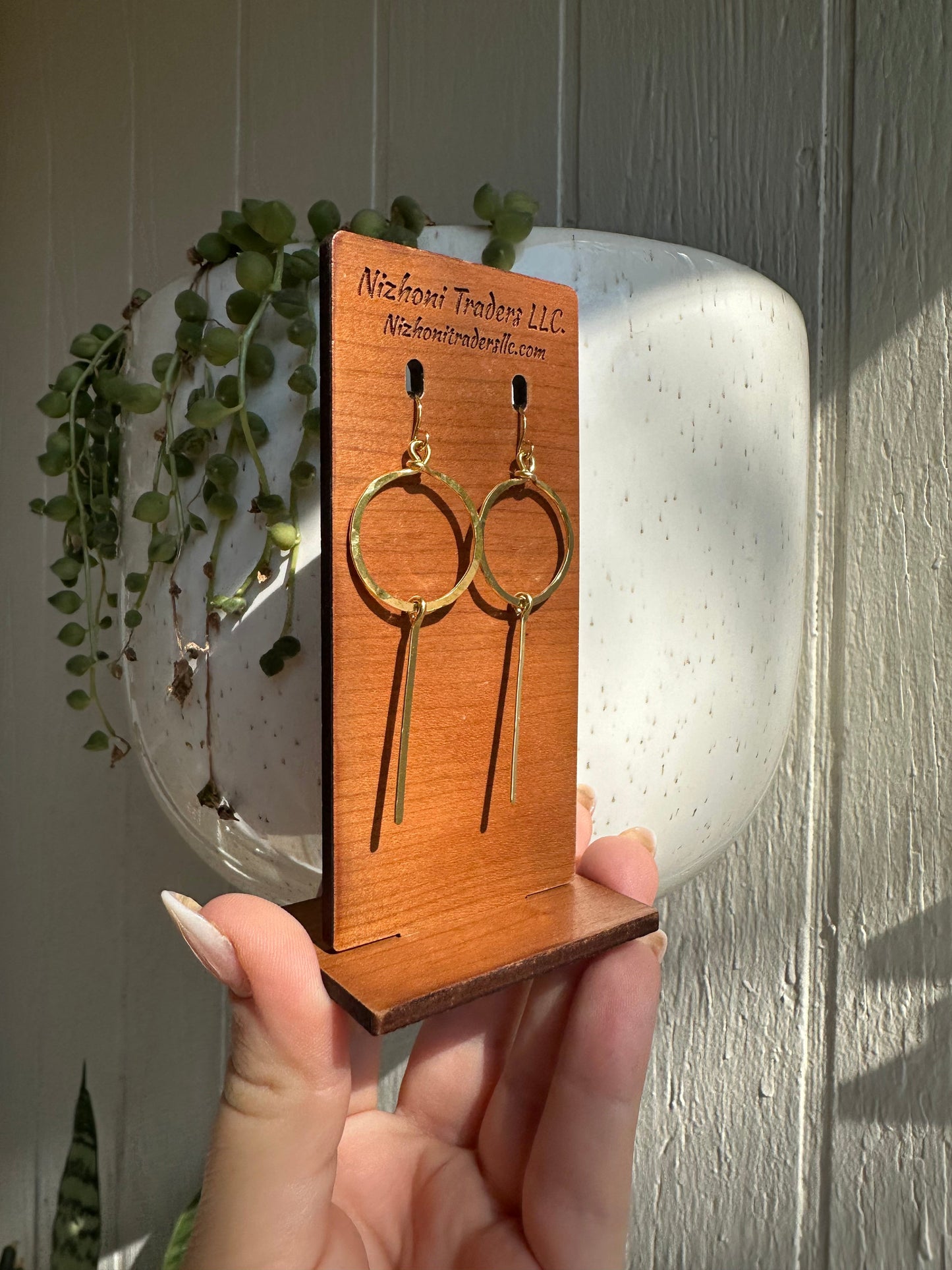 “The Golden Collection”  Handmade Gold Plated Hammered Hoop Earrings