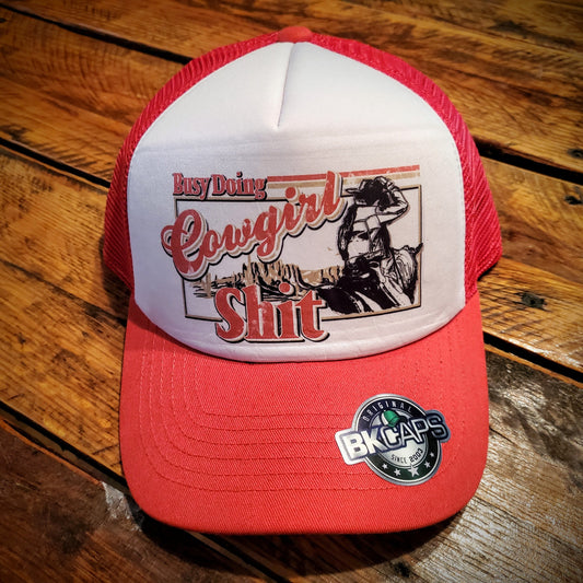 Busy Doing Cowgirl Shit - Retro Foam Trucker Hat