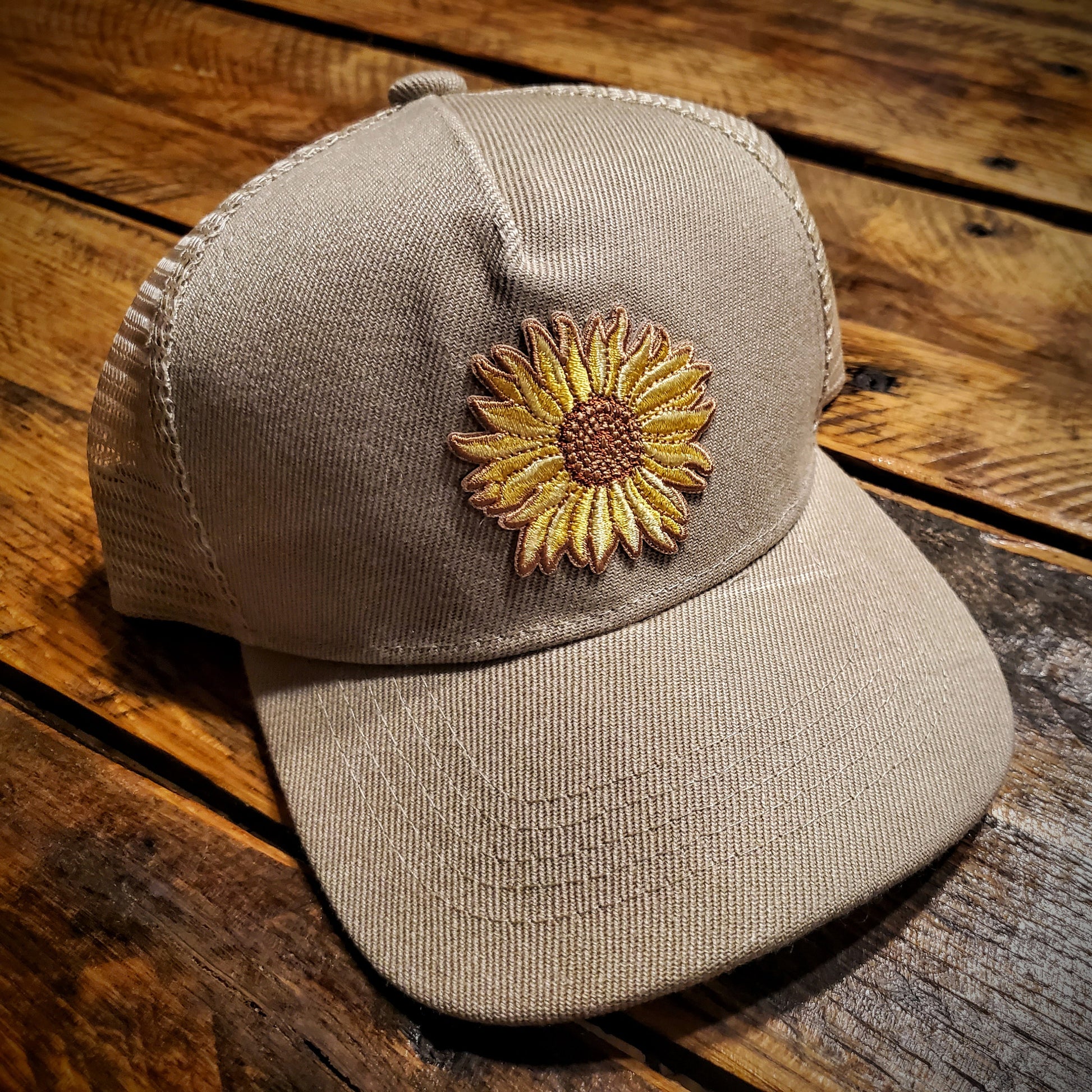 Country Sunflower Vintage Retro Hat - Youth Size