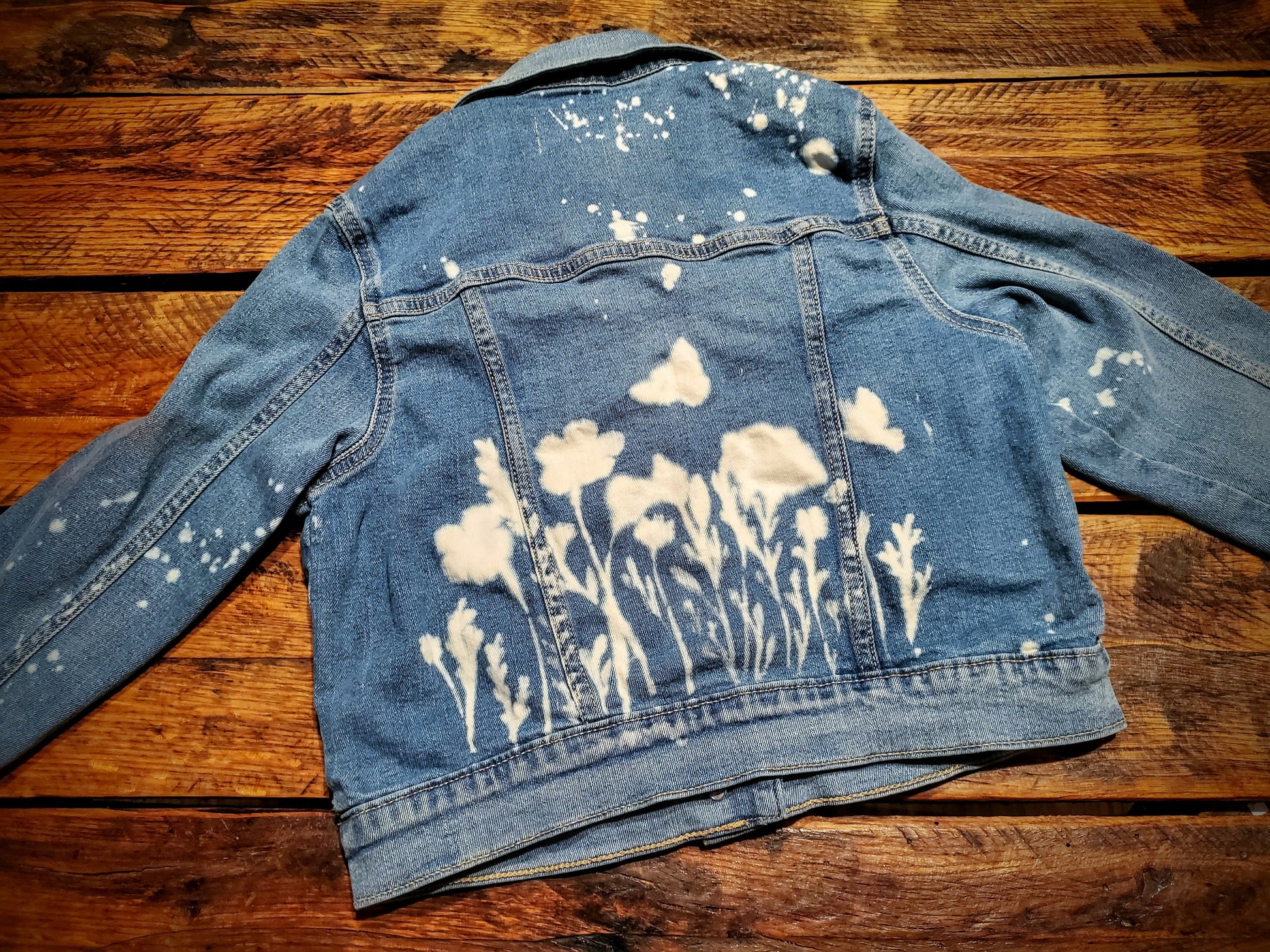 Hand Distressed Denim Jacket - Youth Medium (8)