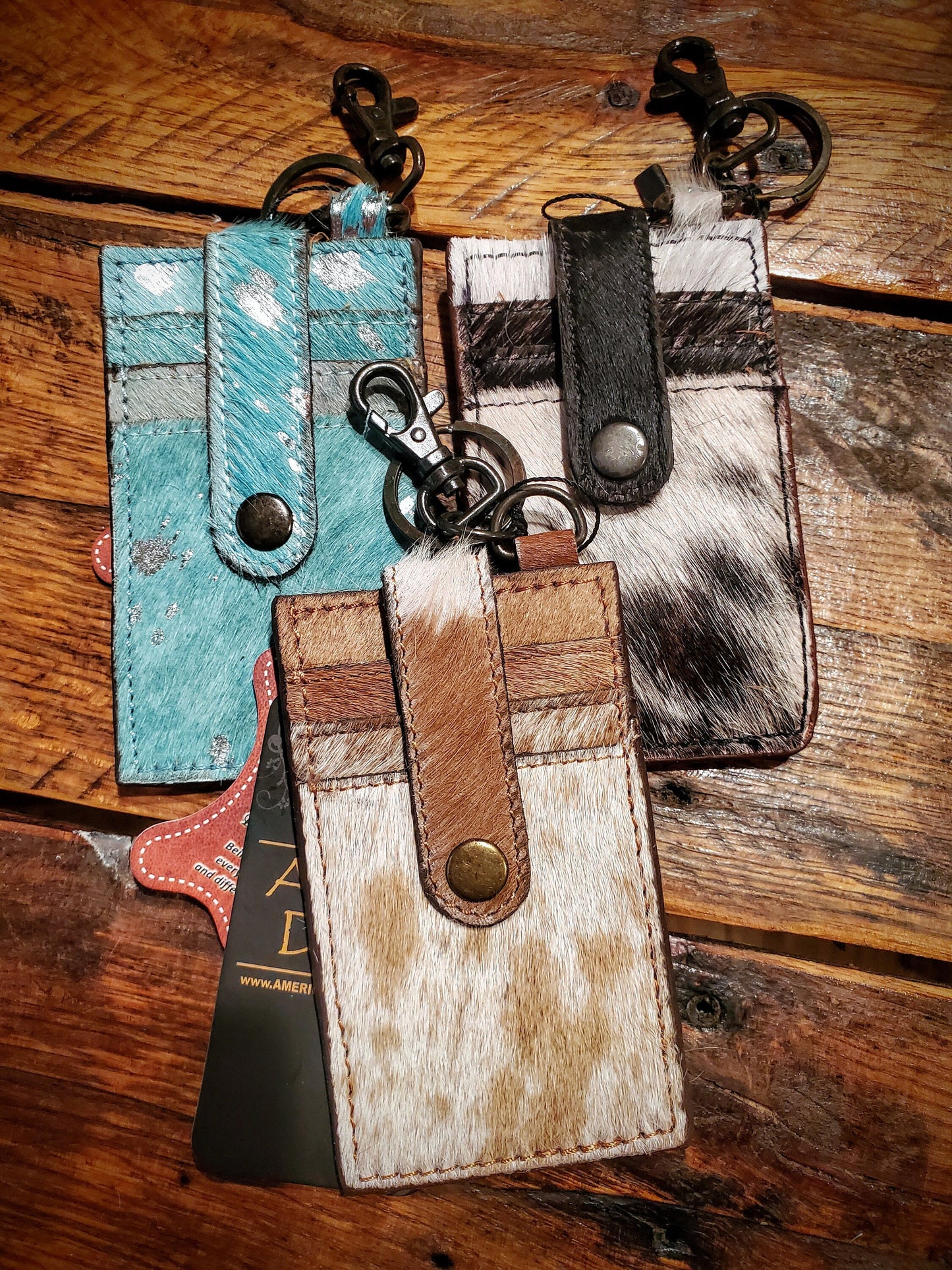 Genuine Cowhide Leather Wallets / Keychains