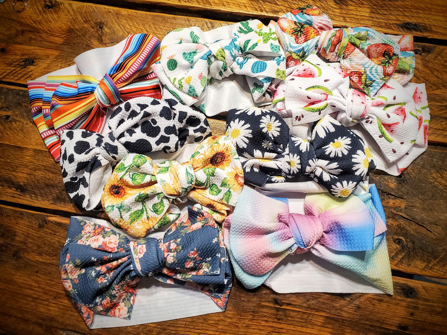 Oversize Baby Bow Headbands - Super Comfy & Stretchy!