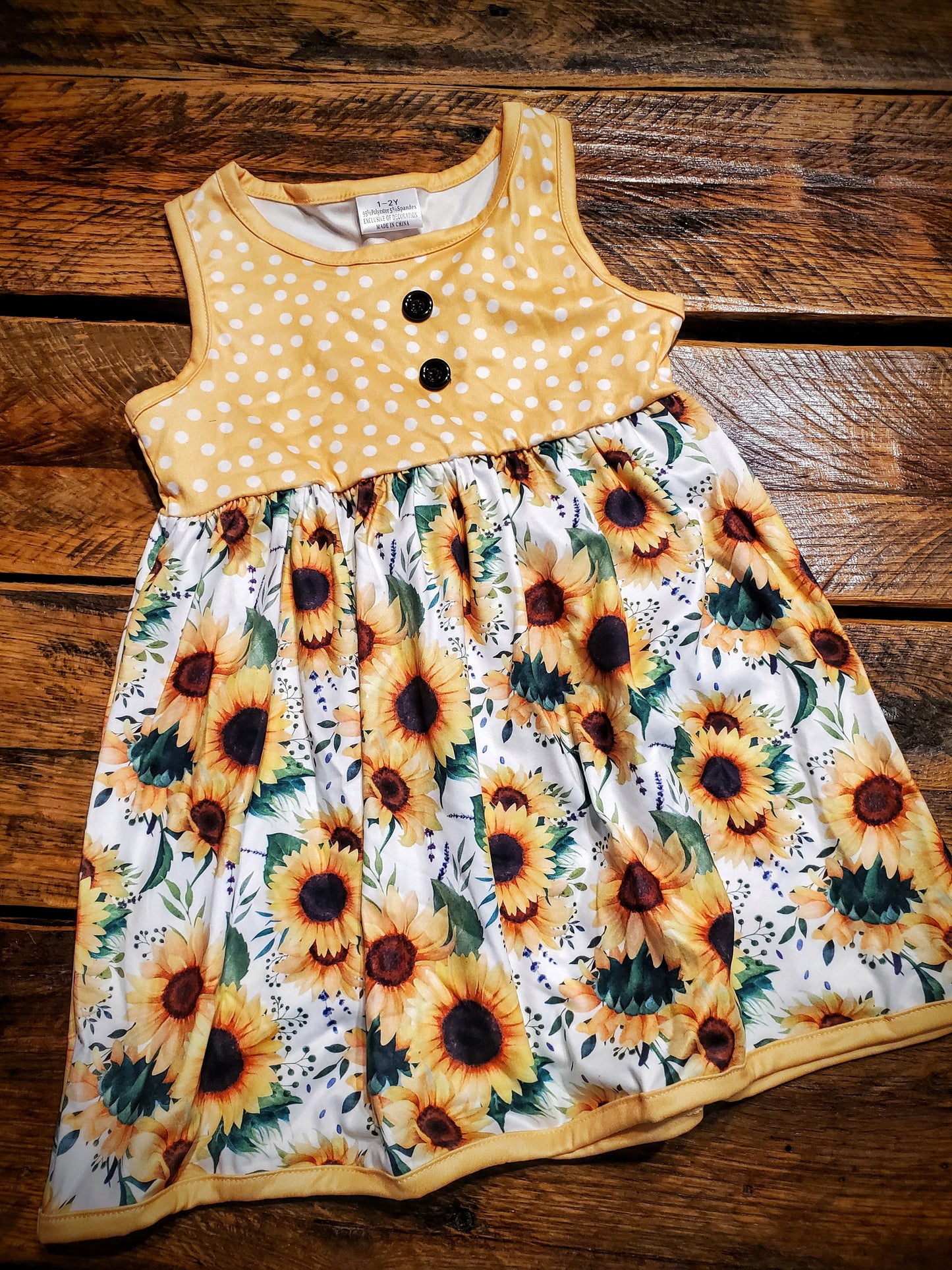 Youth Sunflower Dress - Super Soft & Comfy!