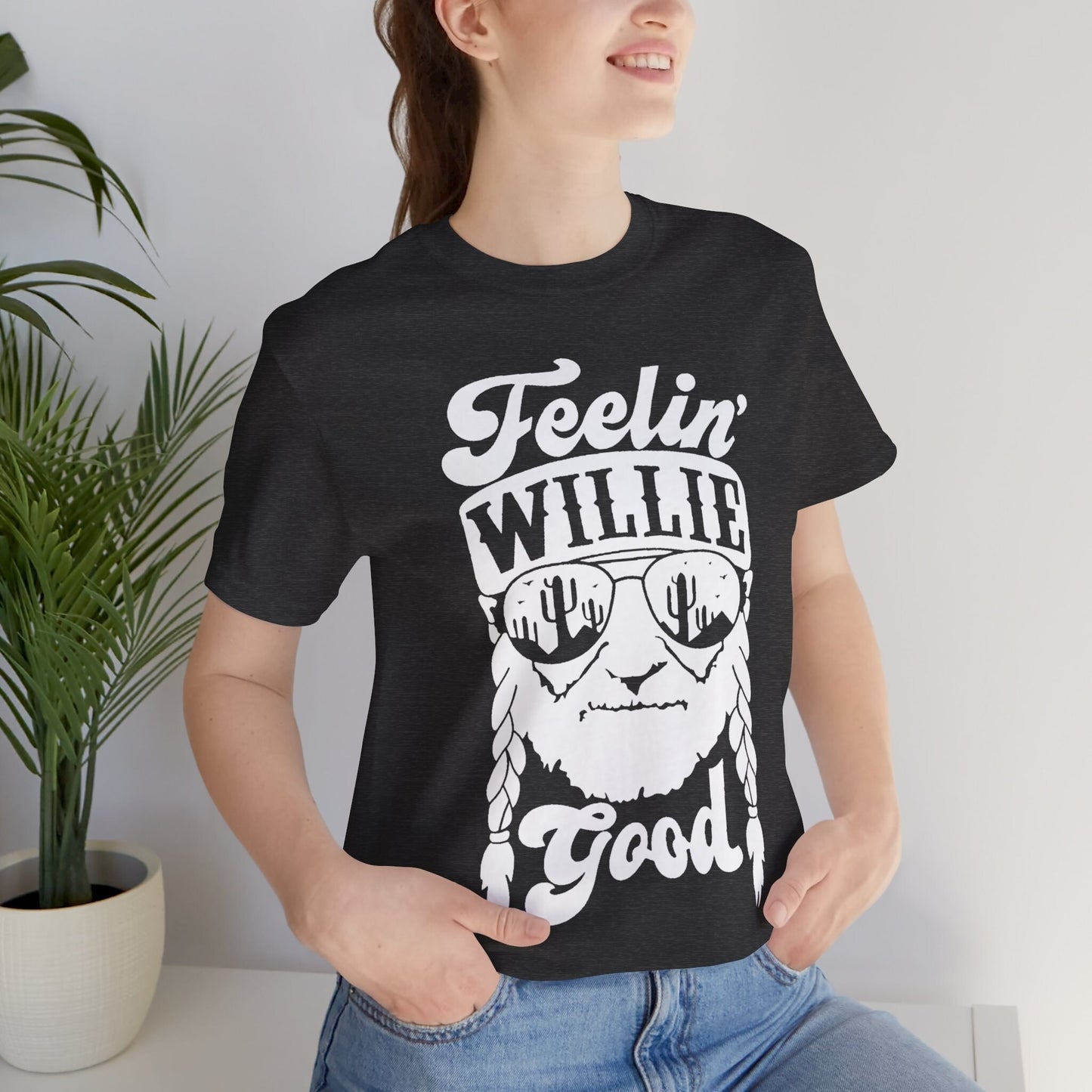 Feelin' Willie Good - Premium Extra Soft Vintage Western Tee Shirt - Pick Your Color - Baby, Toddler, Youth, Adult Sizes