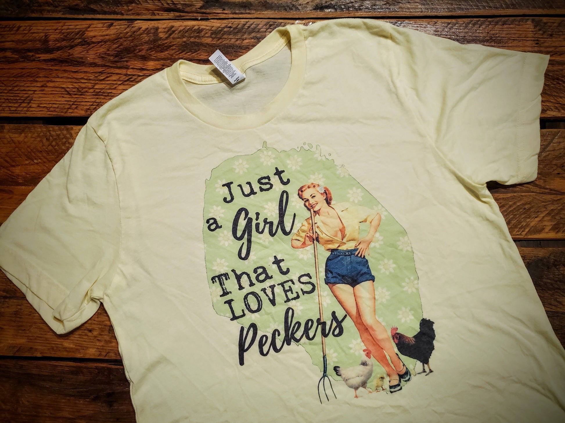 Just A Girl Who Loves Peckers - Premium Extra Soft Tee Shirt