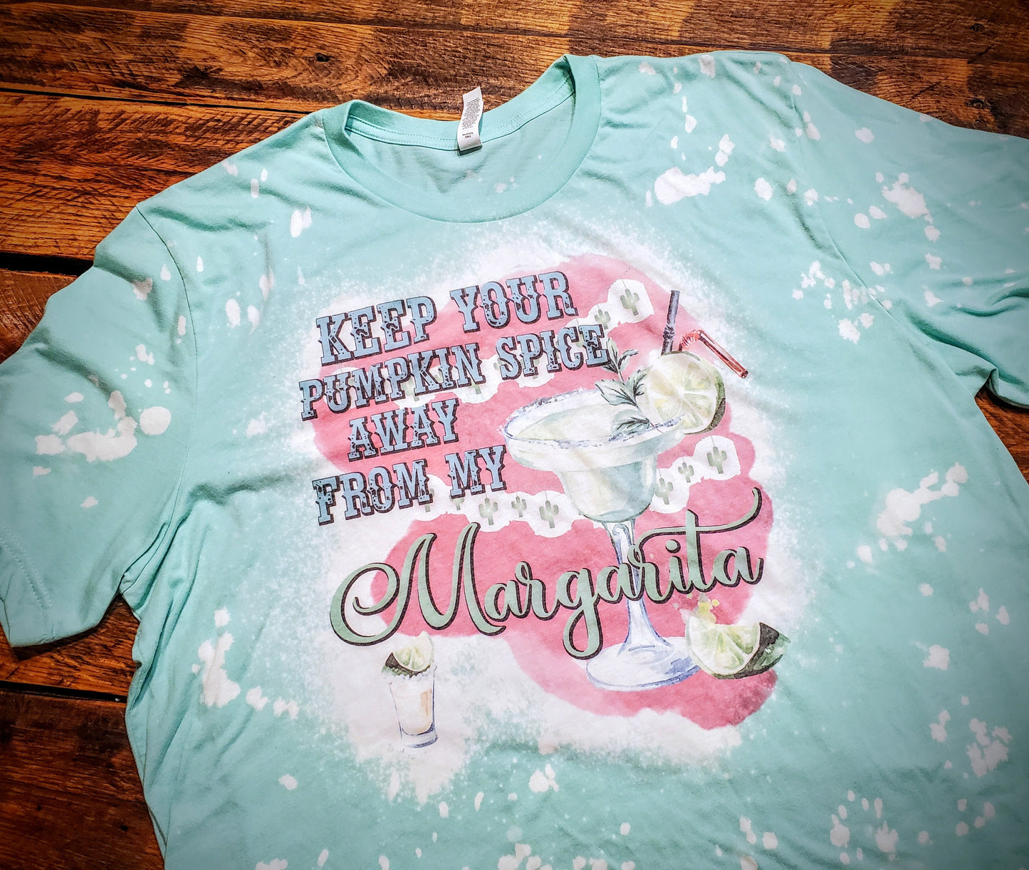 Keep Your Pumpkin Spice Away From My Margarita - Premium Extra Soft Vintage Fall Thanksgiving Funny Tee Shirt