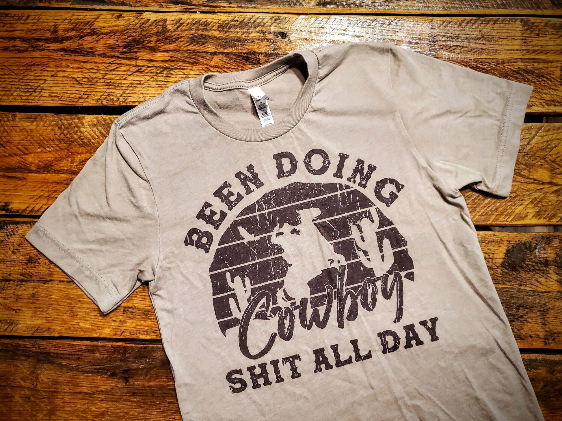 Been Doing Cowboy Shit All Day - Premium Extra Soft Vintage Western Tee Shirt - Pick Your Color - Baby, Toddler, Youth, Adult Sizes