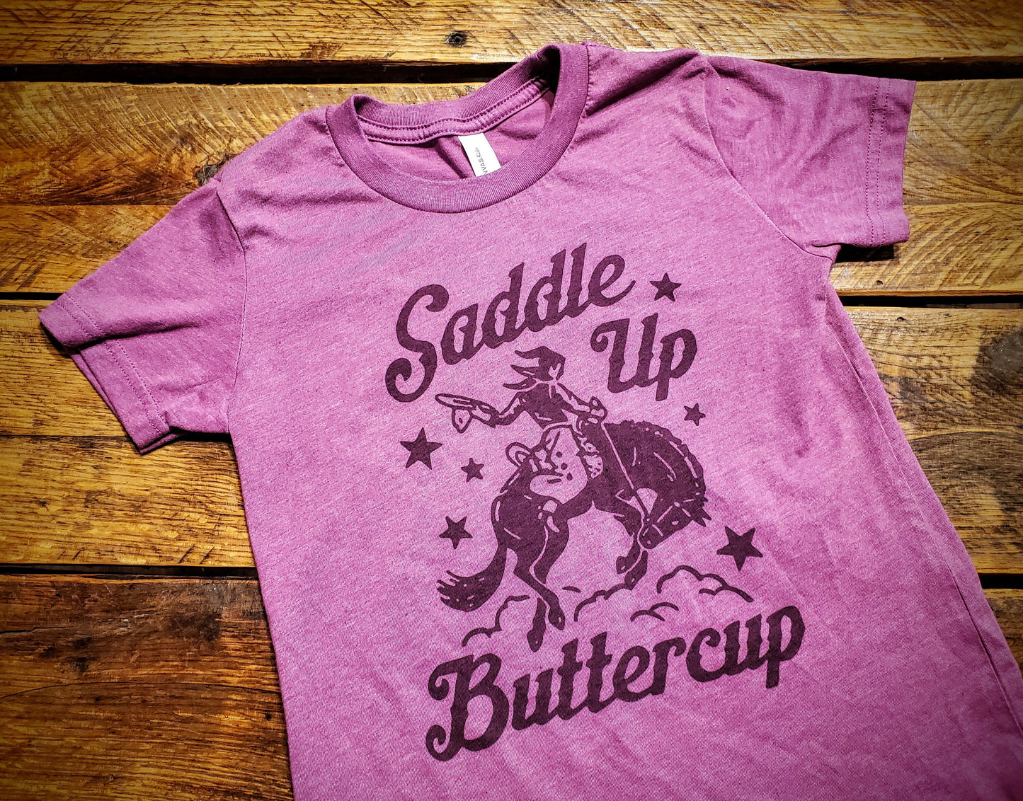 Saddle Up Buttercup - Premium Extra Soft Vintage Western Tee Shirt - Pick Your Color - Baby, Toddler, Youth, Adult Sizes