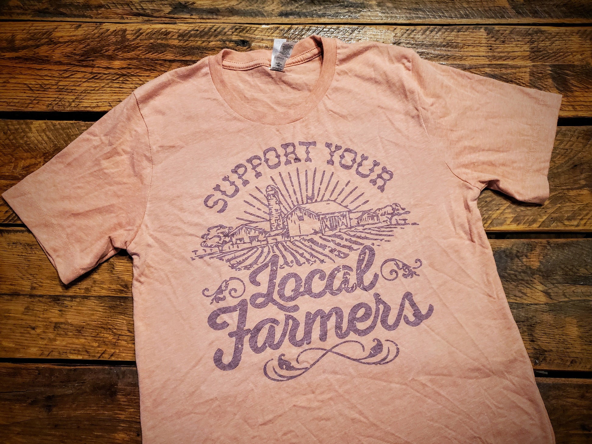 Support Local Farmers- Premium Extra Soft Vintage Western Tee Shirt - Pick Your Color - Baby, Toddler, Youth, Adult Sizes