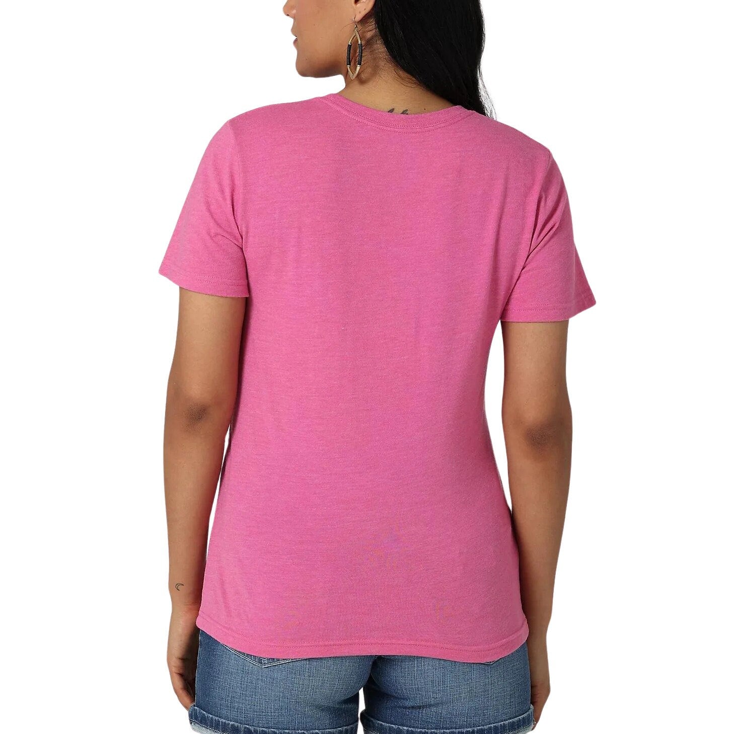 NEW Genuine Wrangler Women's Pink Logo Tee