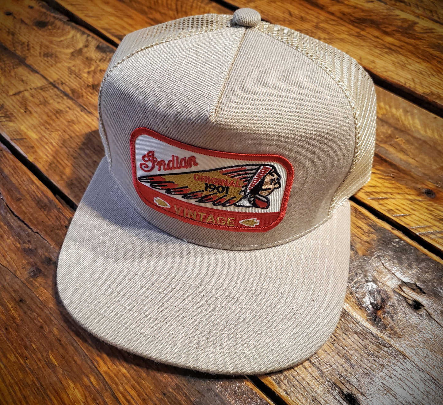 Vintage Motorcycle Retro Trucker Hat - Infant, Youth, & Adult Sizes