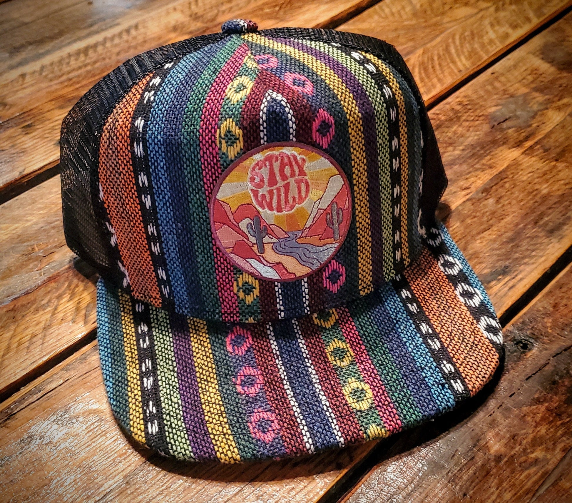 Stay Wild Western Vintage Retro Trucker Hat - Infant, Youth, & Adult Sizes