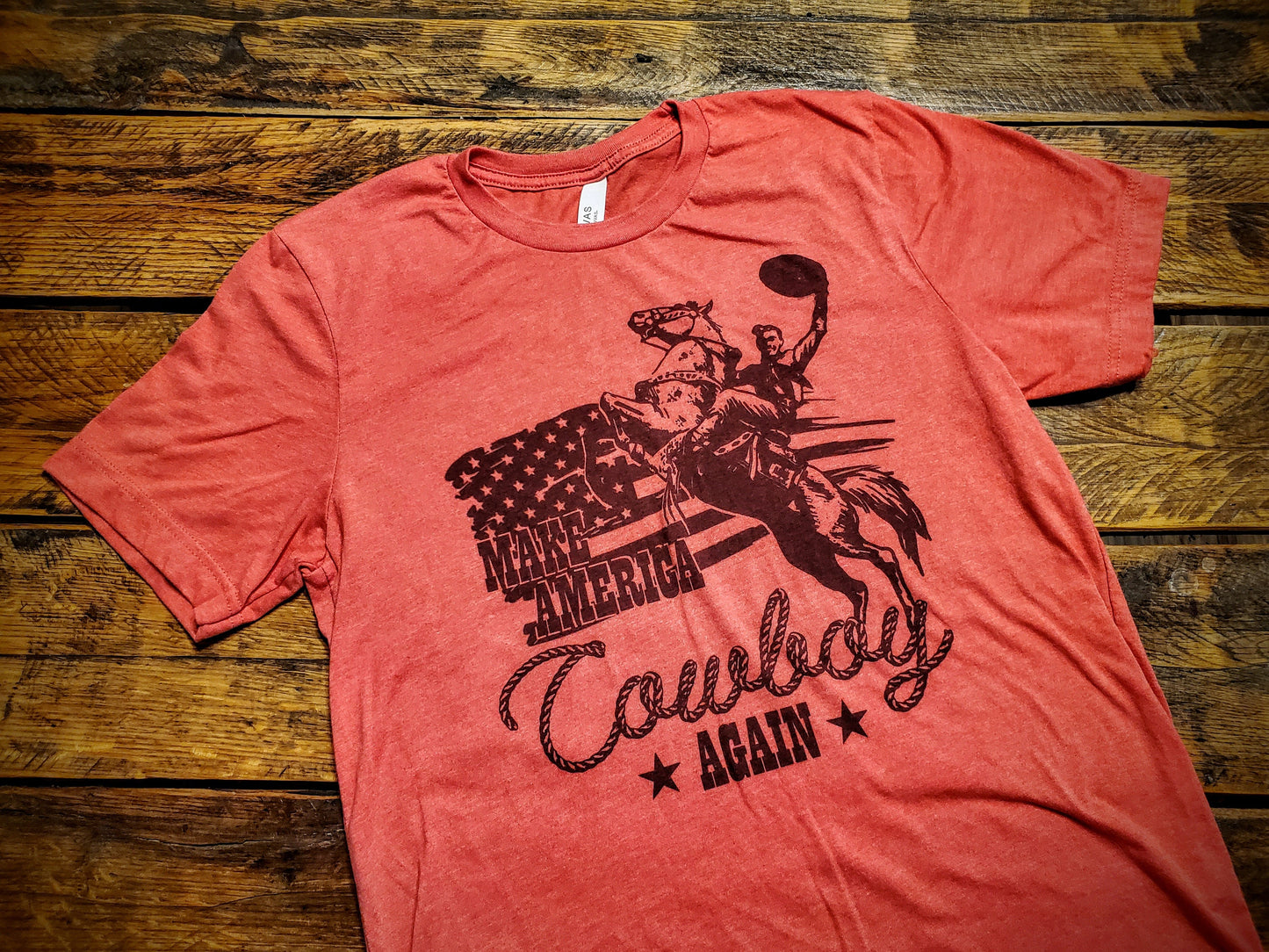 Make America Cowboy Again - Premium Extra Soft Vintage Country Western Retro Shirt