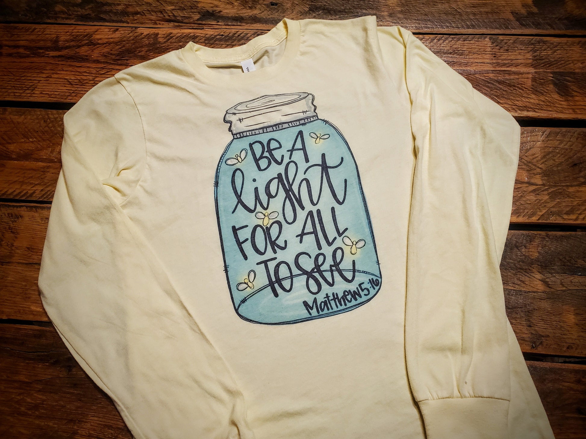 Be A Light For All To See - Premium Extra Soft Vintage Country Christian Long Sleeve Tee Shirt