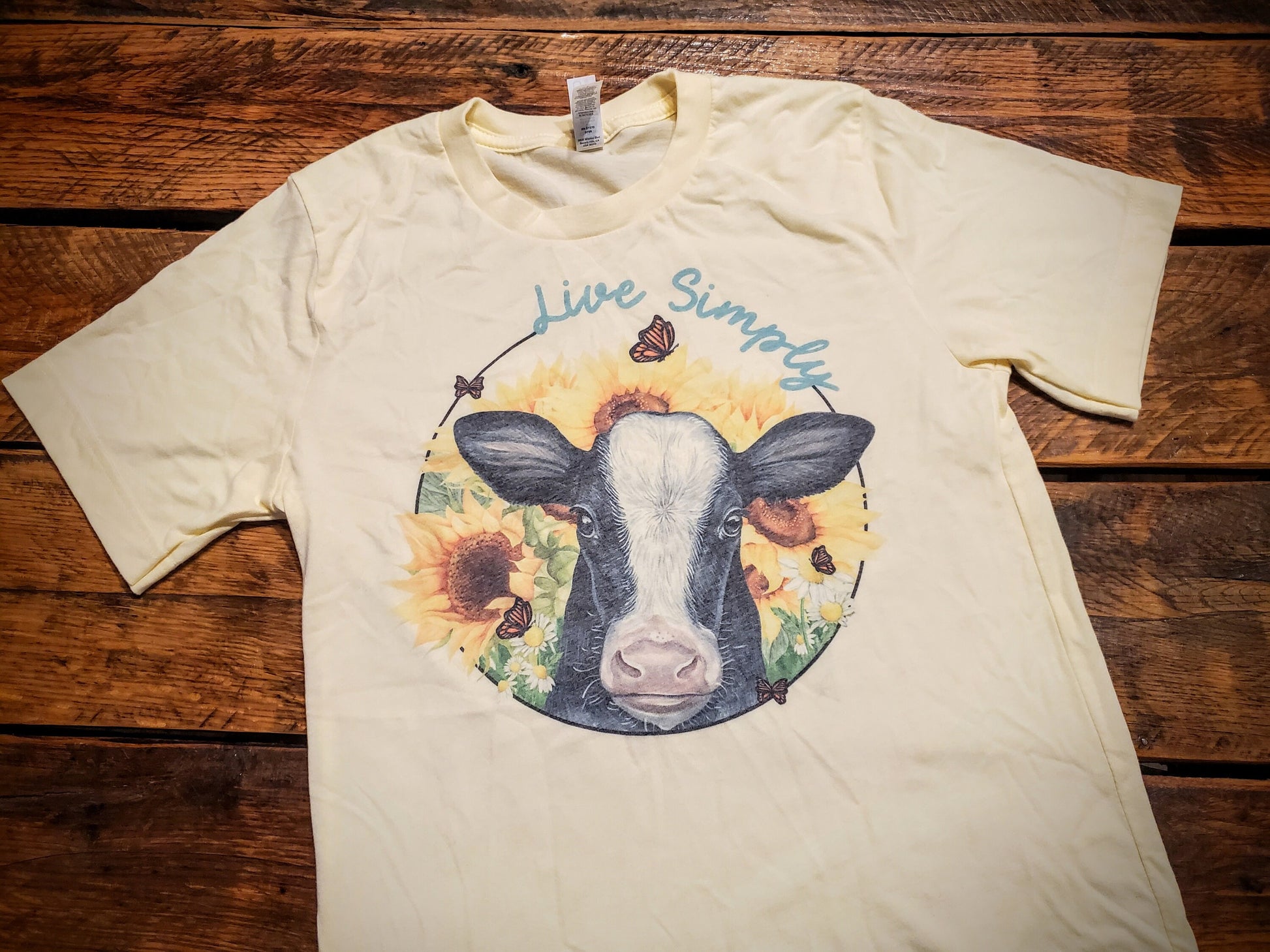 Live Simply - Premium Extra Soft Vintage Western Tee Shirt