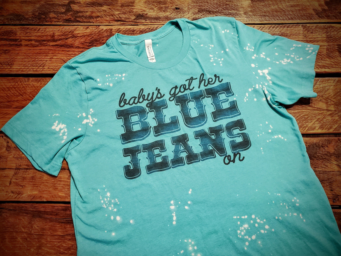 Baby's Got Her Blue Jeans On - Premium Extra Soft Vintage Western Tee Shirt - Pick Your Color - Baby, Toddler, Youth, Adult Sizes