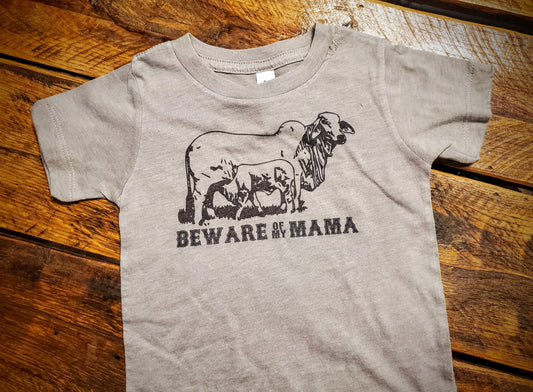 Beware of my Mama - Premium Extra Soft Vintage Western Tee Shirt - Pick Your Color - Baby, Toddler, Youth, Adult Sizes