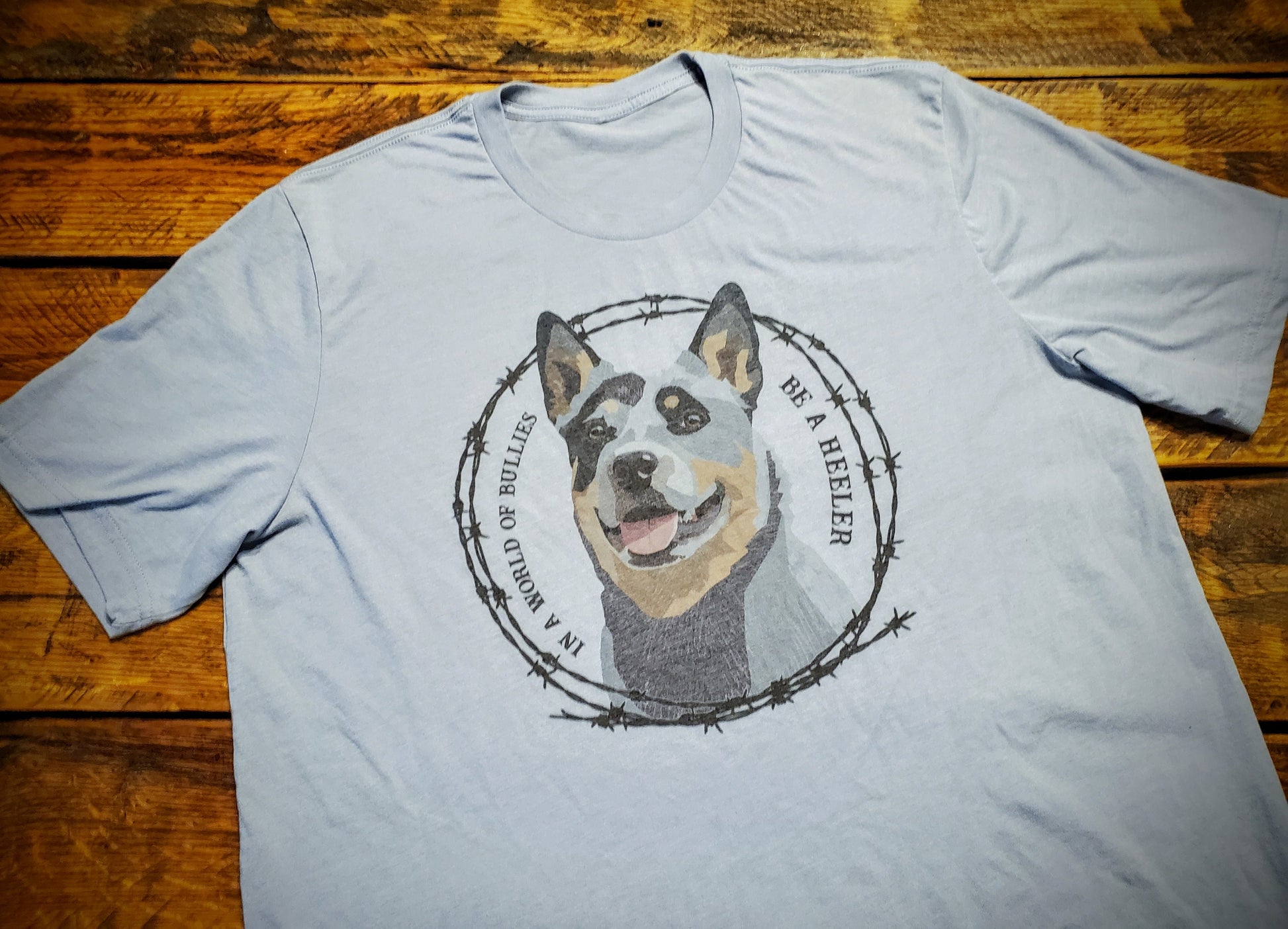 In A World Full of Bullies, Be A Heeler - Premium Extra Soft Vintage Western Tee Shirt - Pick Your Color - Baby, Toddler, Youth, Adult Sizes