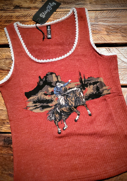 Ride Rank Western Tank Top