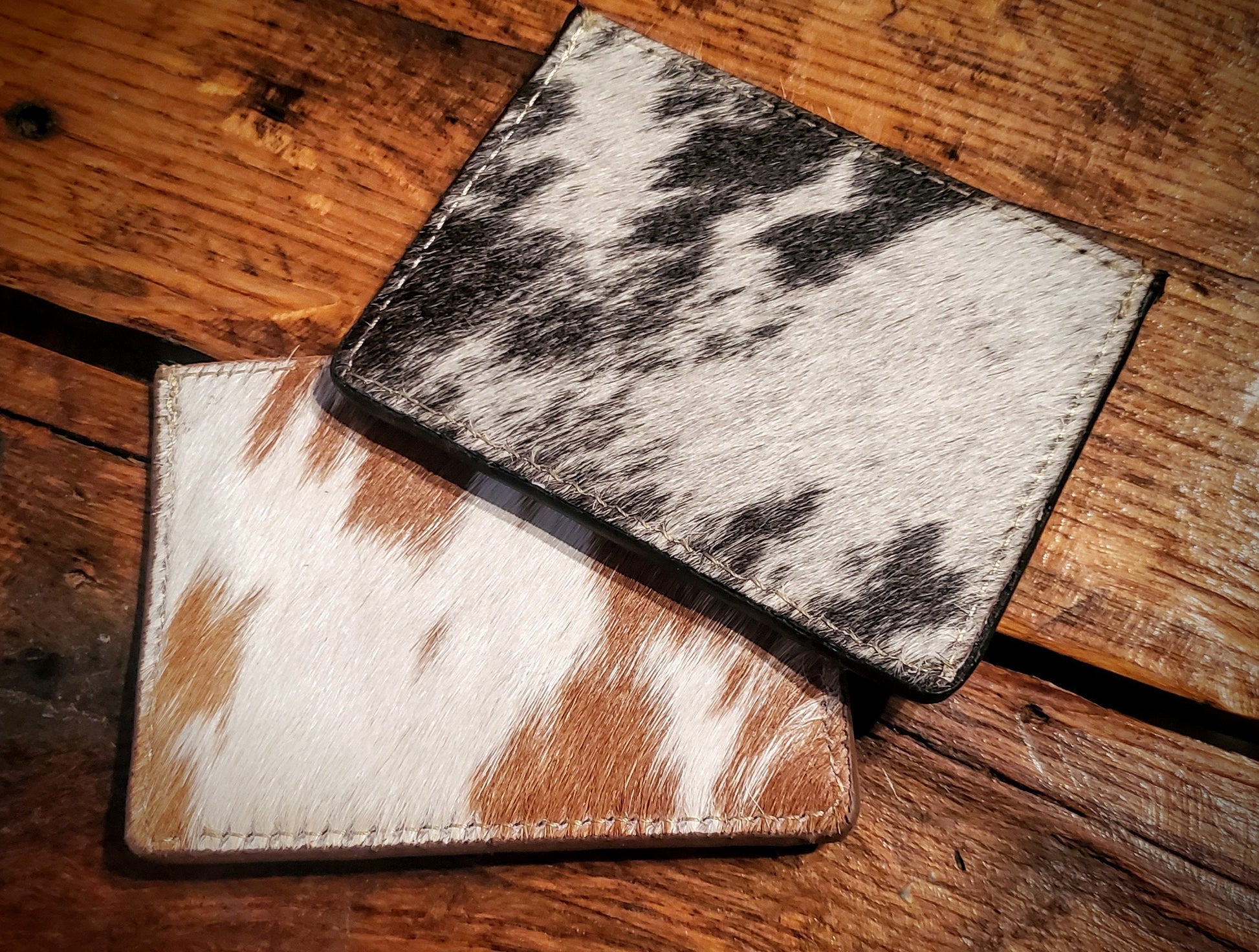 Genuine Cowhide Card Wallets - Great Gifts & Stocking Stuffers!