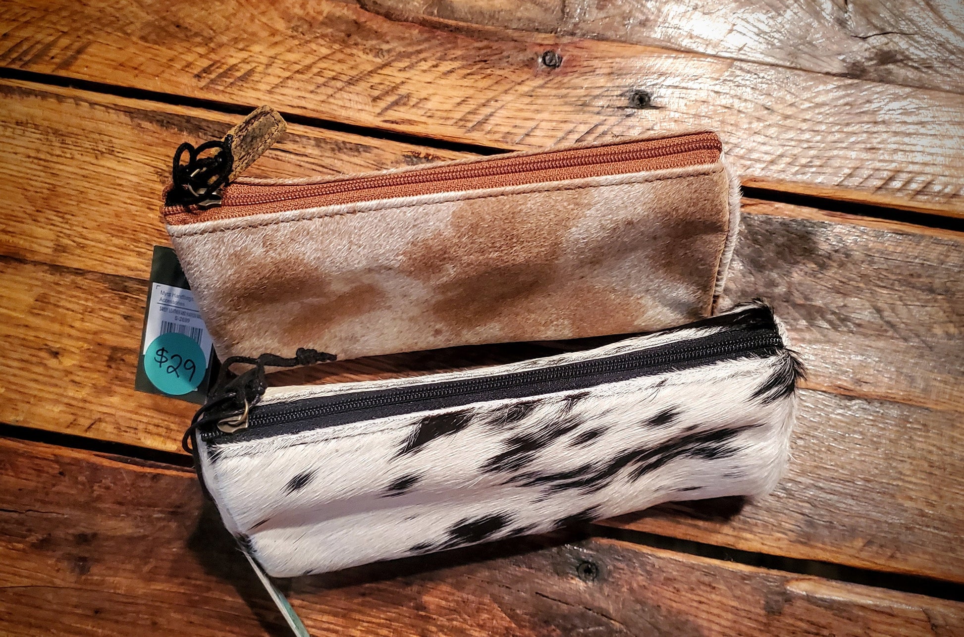 Genuine Cowhide Makeup & Travel Bags Pouches - Great Gifts, Stocking Stuffers!