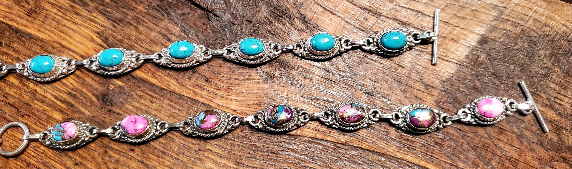 Sterling Silver & Turquoise Bracelets