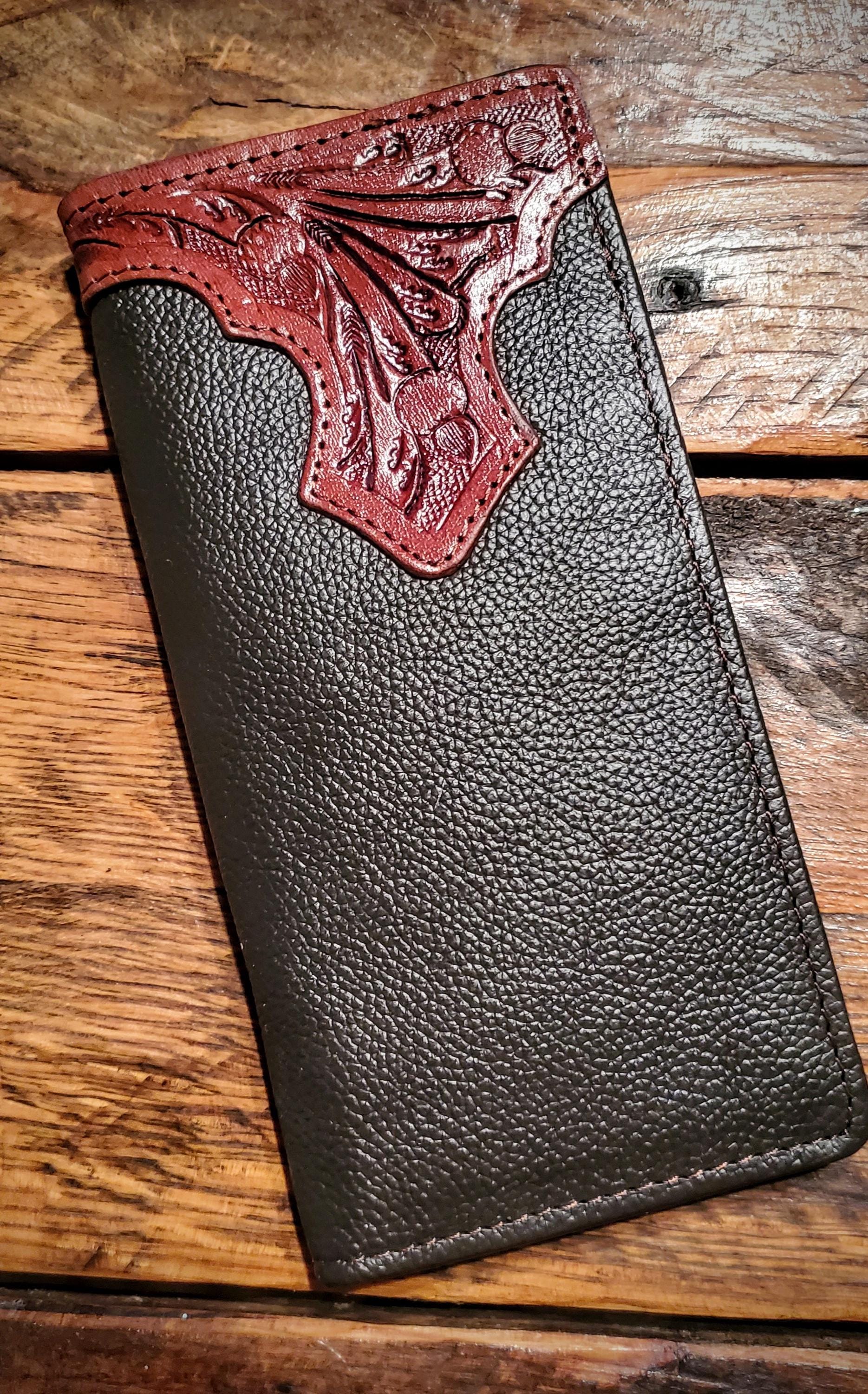 Men's Western Leather Tooled Wallets