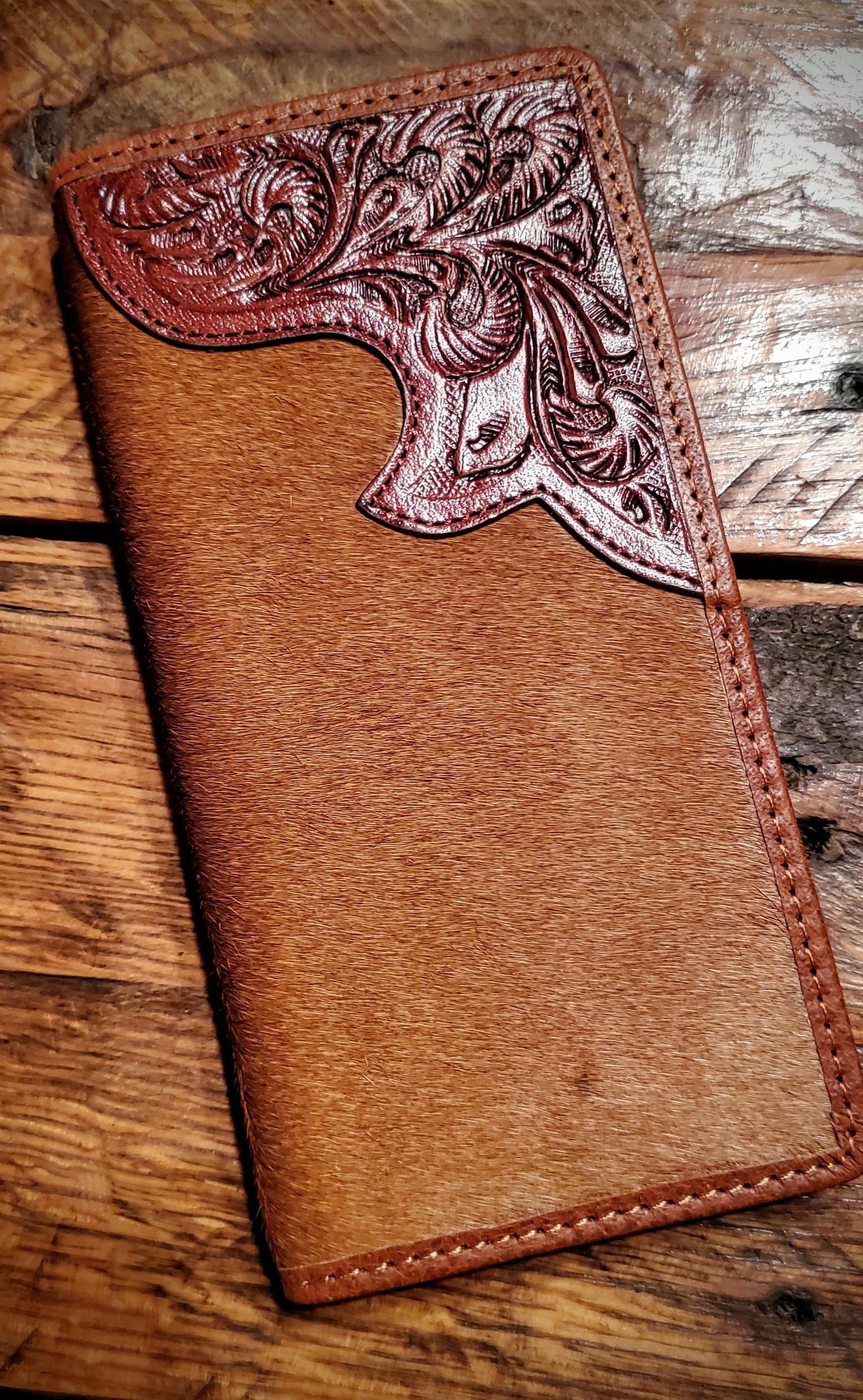 Men's Western Leather Tooled Wallets