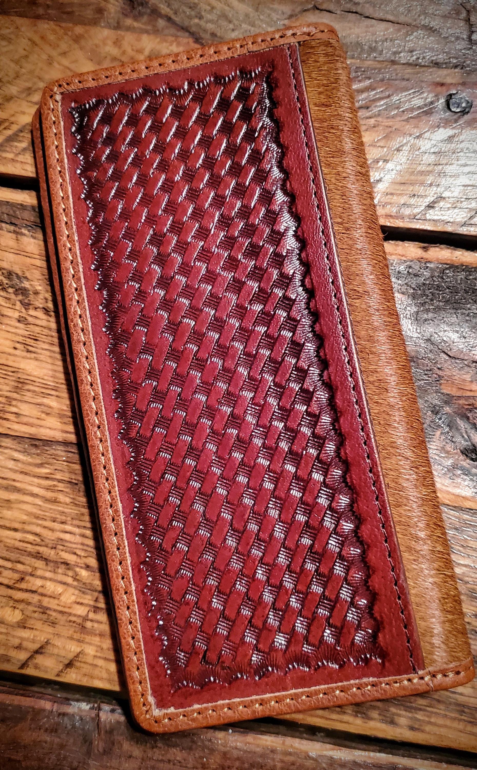 Men's Western Leather Tooled Wallets