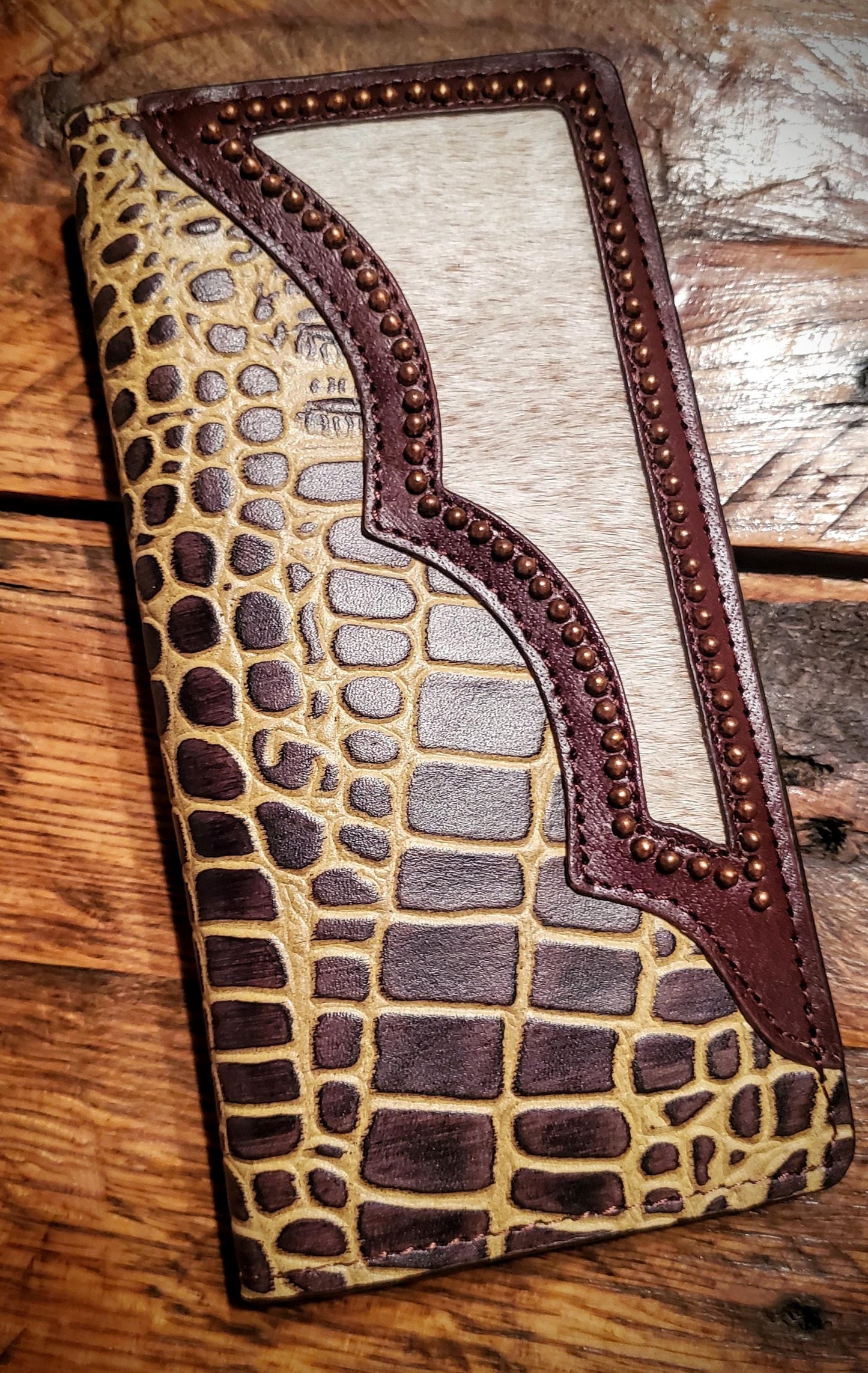 Men's Western Leather Tooled Wallets