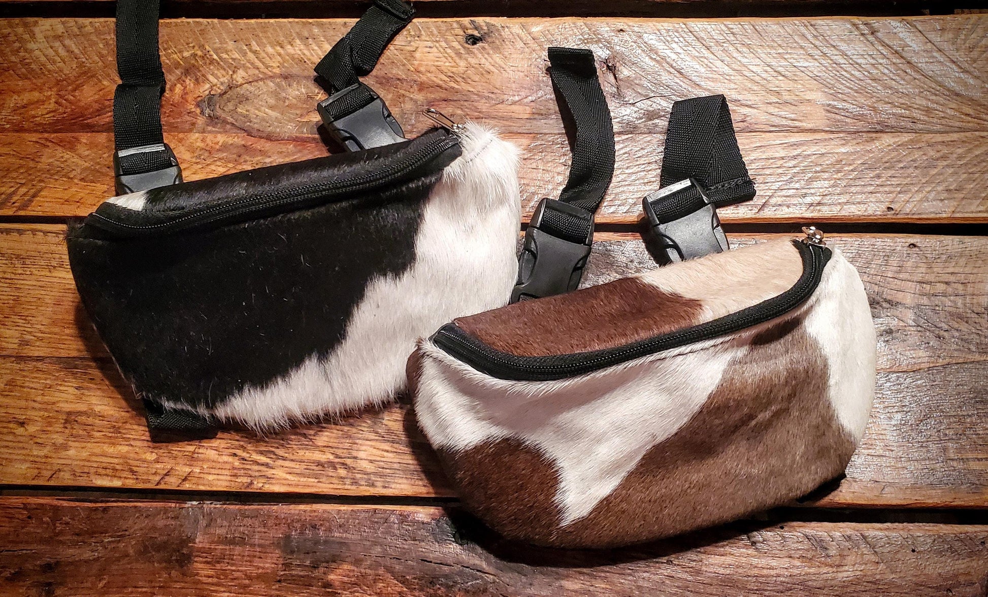 Genuine Cowhide Saddle Pouches / Horn Bags - Great Gifts, Stocking Stuffers!