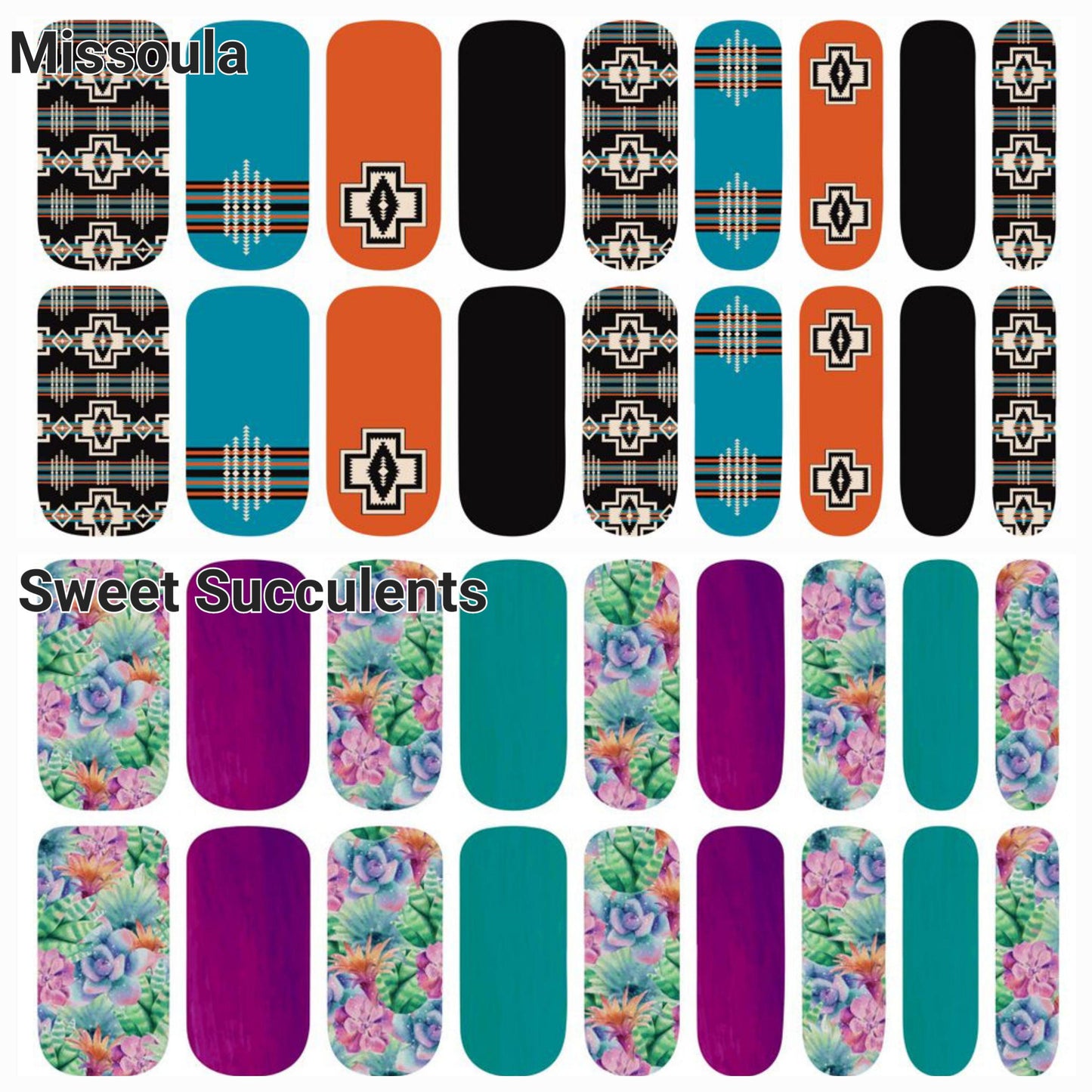 Western Manicure & Pedicure Nail Polish Strips - Great cheap gifts and stocking stuffers!