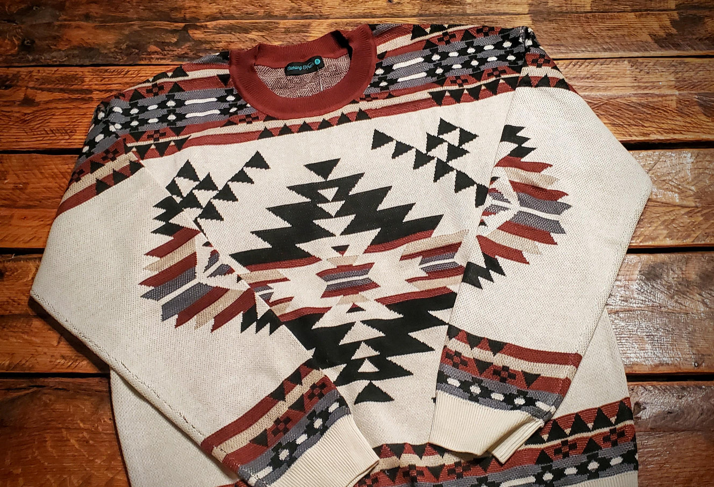 Super Cozy Aztec Knit Sweater in Neutrals - Women's Small to 3XL!