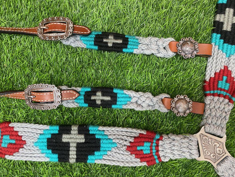 Handwoven Western Breastcollar & Headstall Set