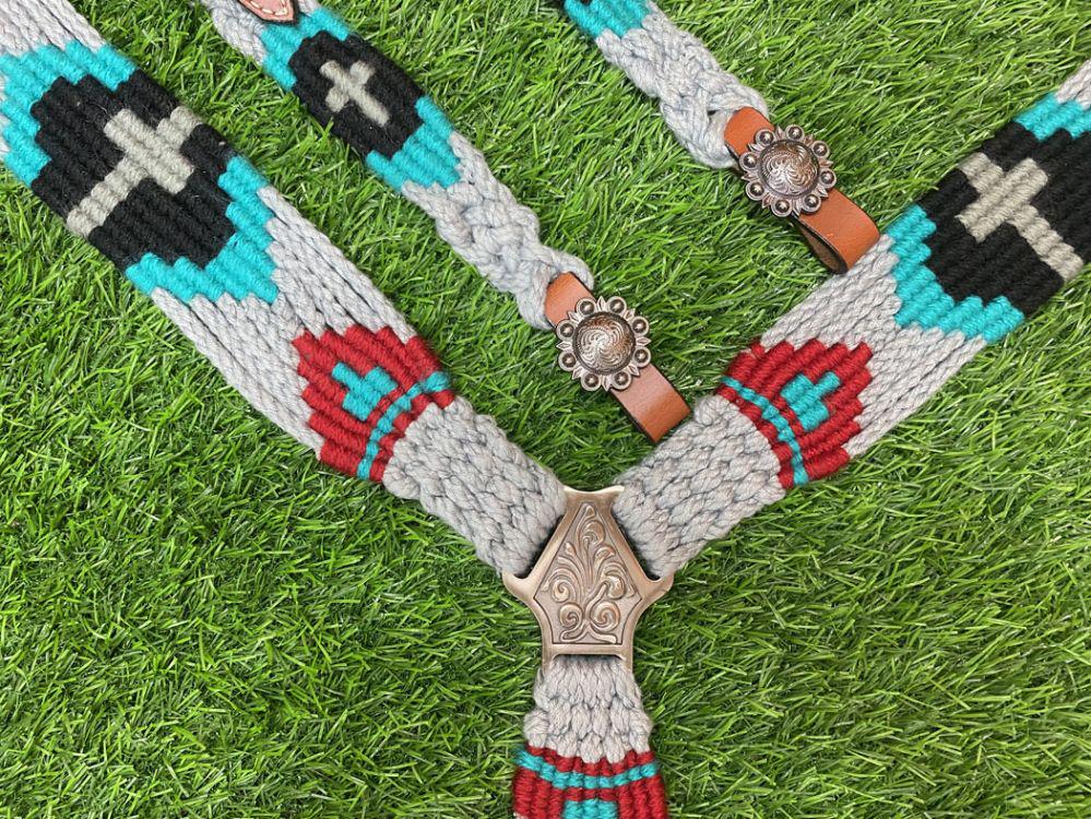 Handwoven Western Breastcollar & Headstall Set