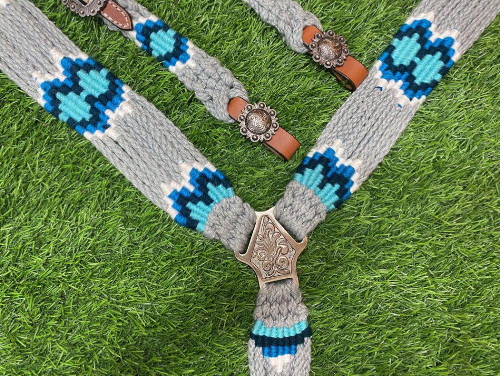 Handwoven Western Breastcollar & Headstall Set