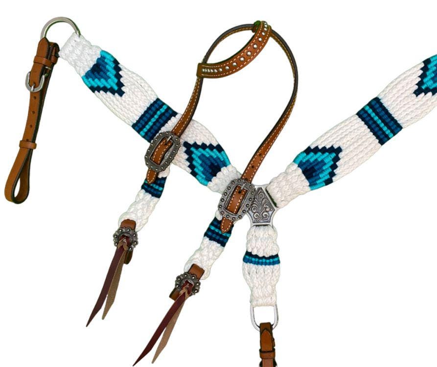 Handwoven Pony Western Breastcollar & Headstall Set