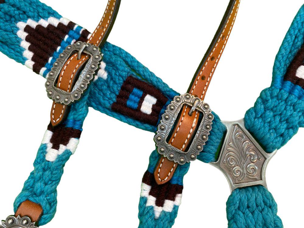 Handwoven Pony Western Breastcollar & Headstall Set