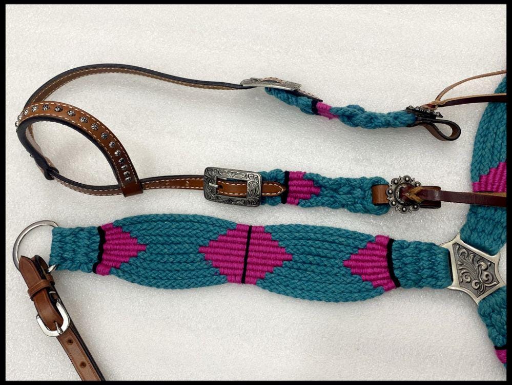 Handwoven Western Breastcollar & Headstall Set