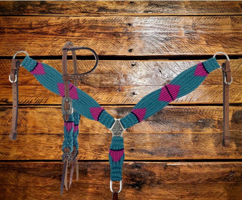 Handwoven Western Breastcollar & Headstall Set