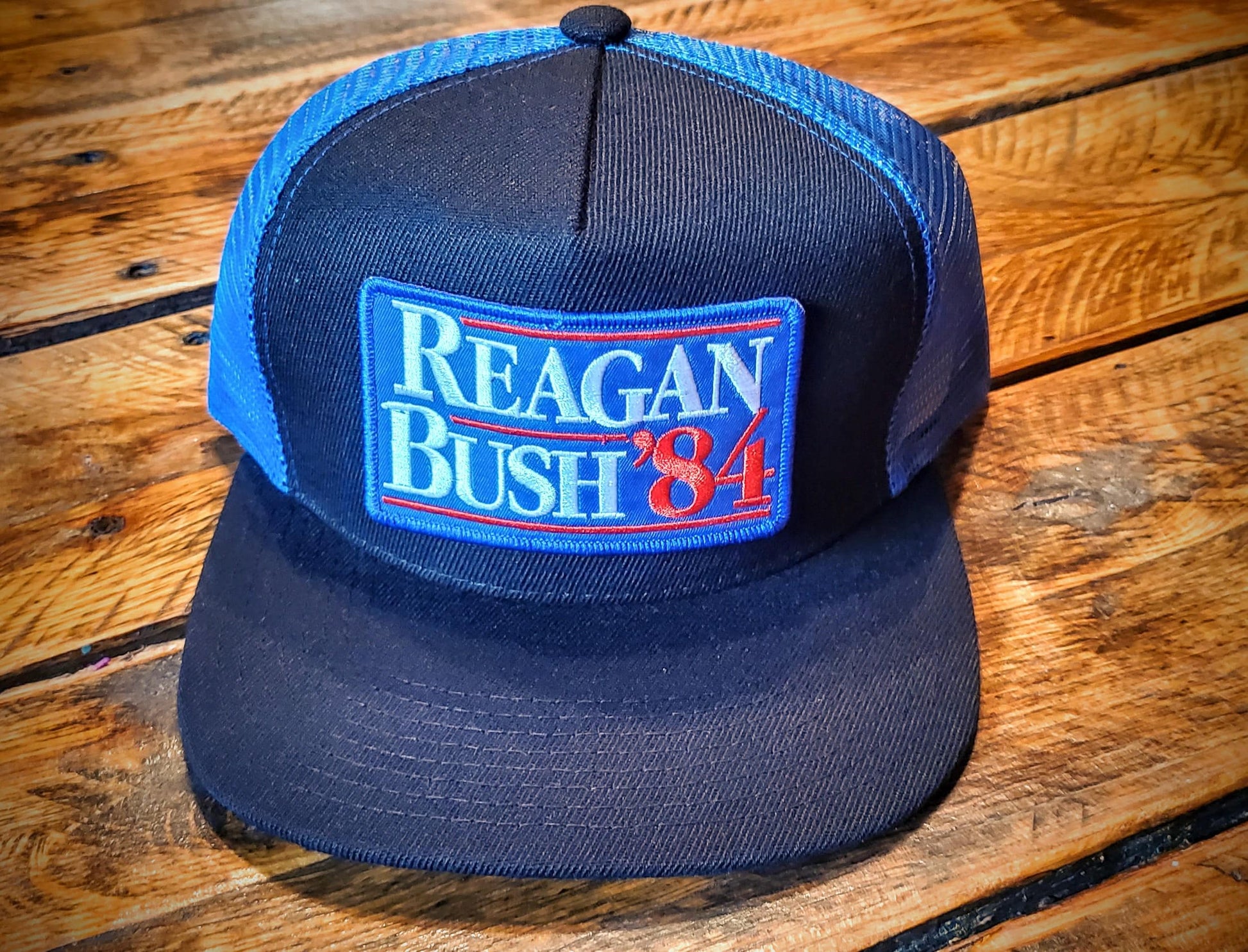 Vintage Reagan Bush '84 Retro Trucker Hat - Infant, Youth, & Adult Sizes