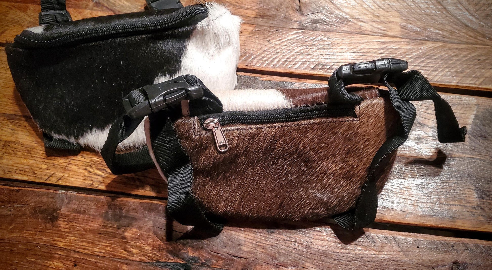 Genuine Cowhide Saddle Pouches / Horn Bags - Great Gifts, Stocking Stuffers!