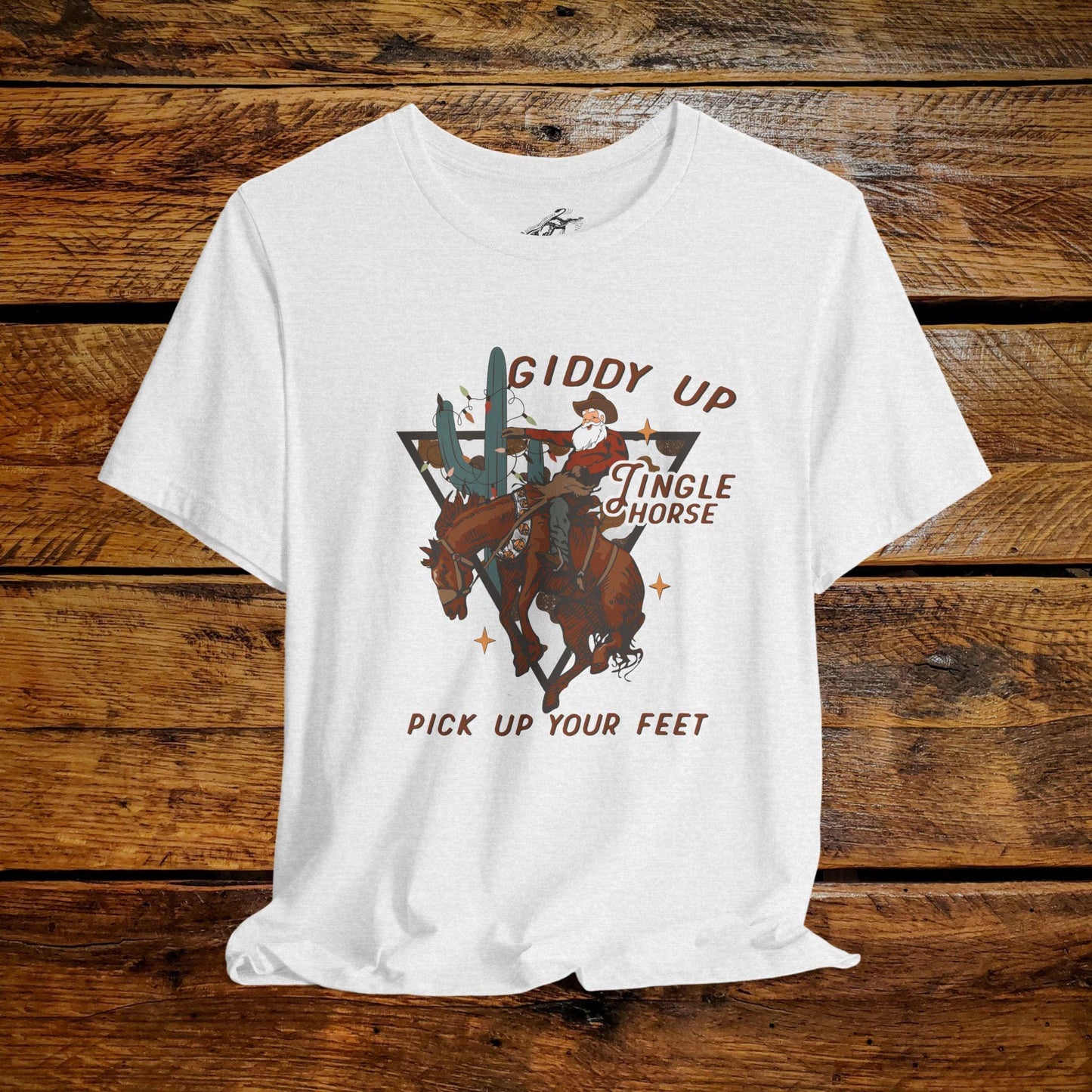 Giddy Up Jingle Horse Pick Up Your Feet - Premium Extra Soft Vintage Western Tee Shirt - Pick Your Color - Baby, Toddler, Youth, Adult Sizes