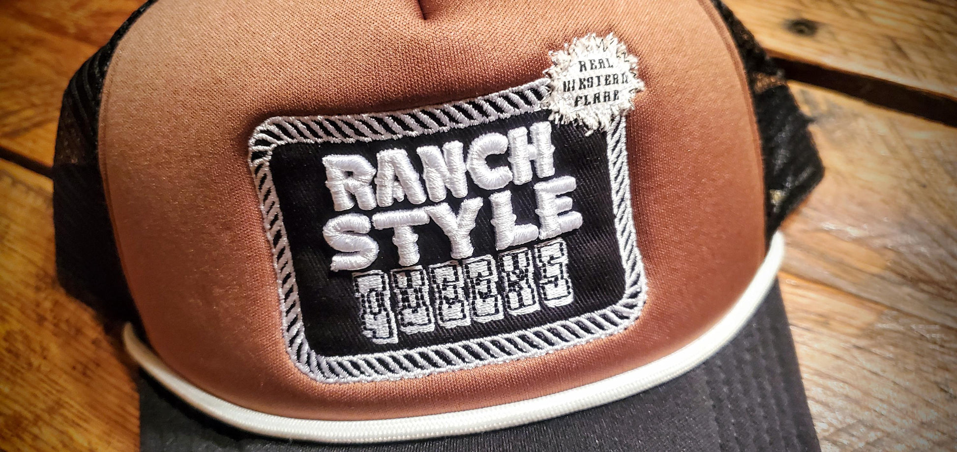 Ranch Style Queens - Real Western Flair - Embroidered Retro Foam Trucker Hat with Rope Detail