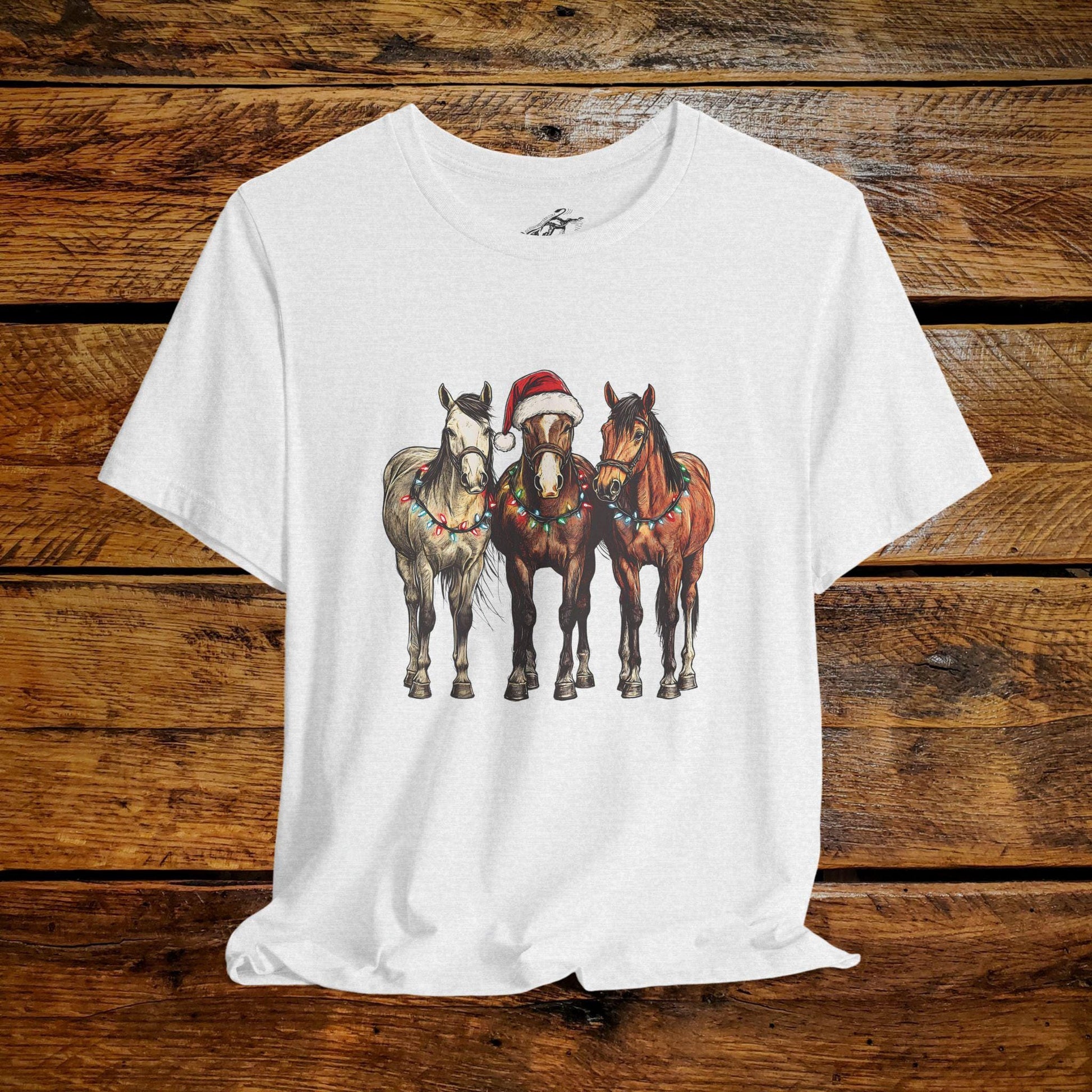 Christmas Ponies - Premium Extra Soft Vintage Western Tee Shirt - Pick Your Color - Baby, Toddler, Youth, Adult Sizes